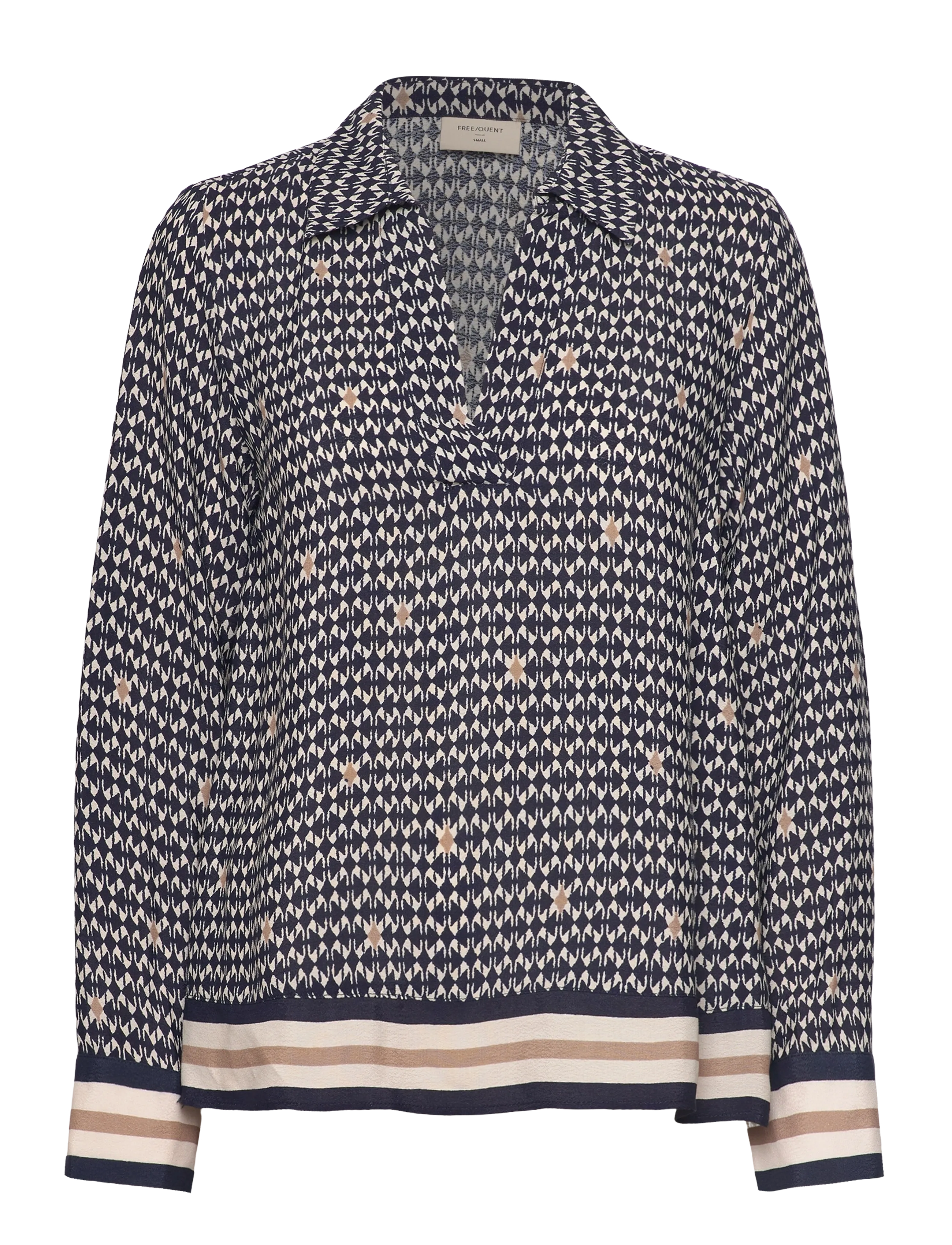 FREE/QUENT FQNISA-BLOUSE - Bluser - NAVY BLAZER W. MOONBEAM / multi