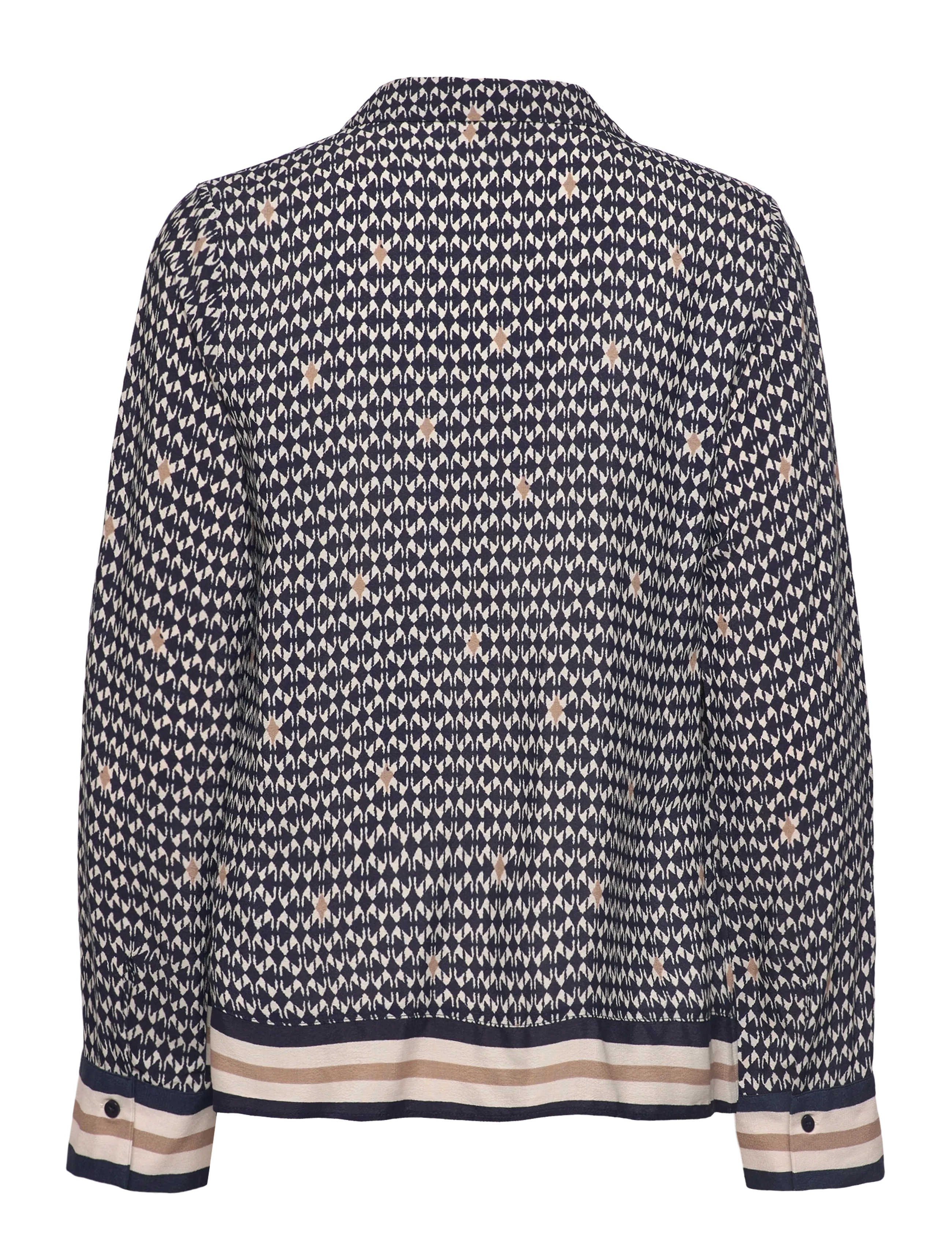 FREE/QUENT - FQNISA-BLOUSE - långärmade blusar - navy blazer w. moonbeam - 2