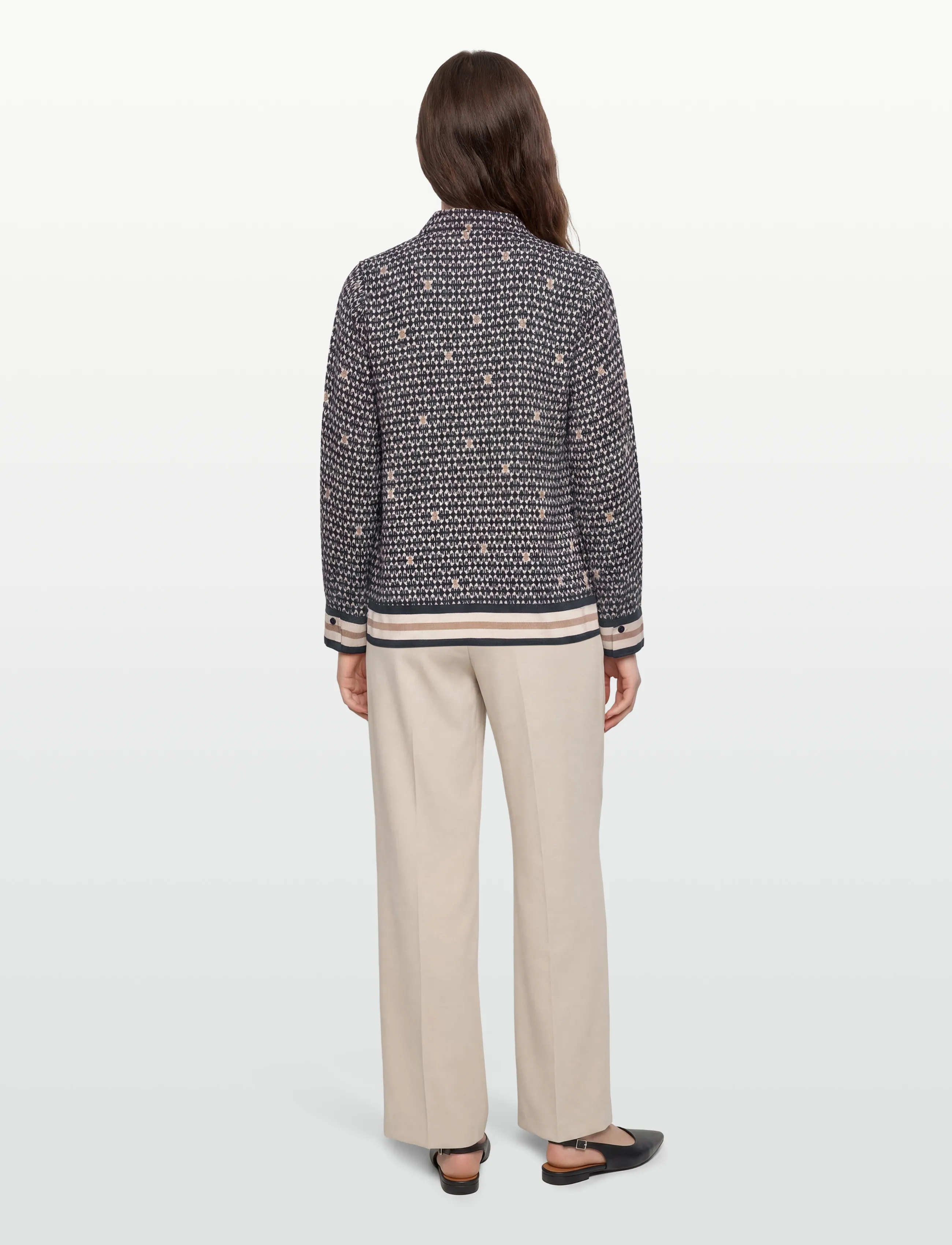 FREE/QUENT - FQNISA-BLOUSE - långärmade blusar - navy blazer w. moonbeam - 4