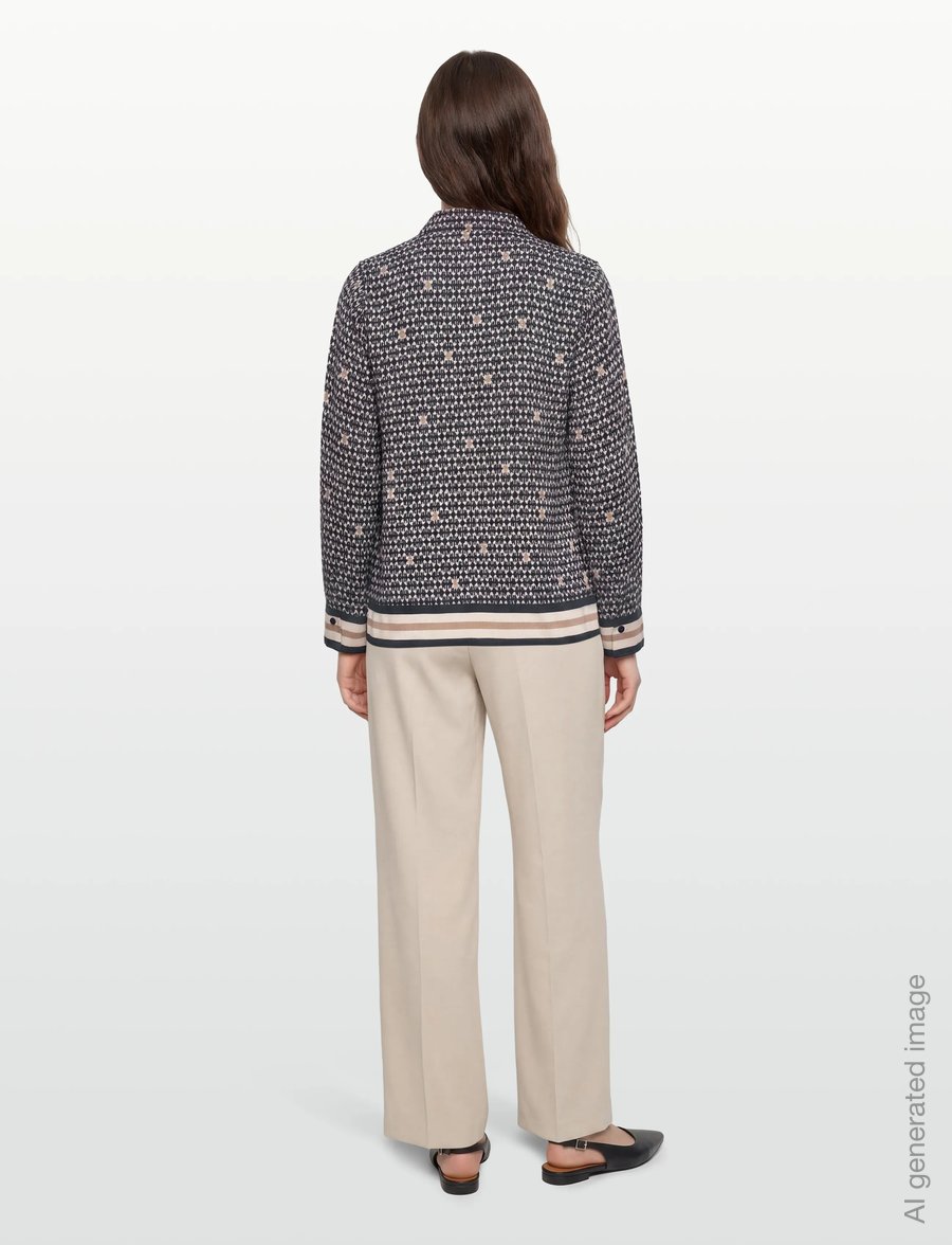 FREE/QUENT - FQNISA-BLOUSE - long sleeved blouses - navy blazer w. moonbeam - 4