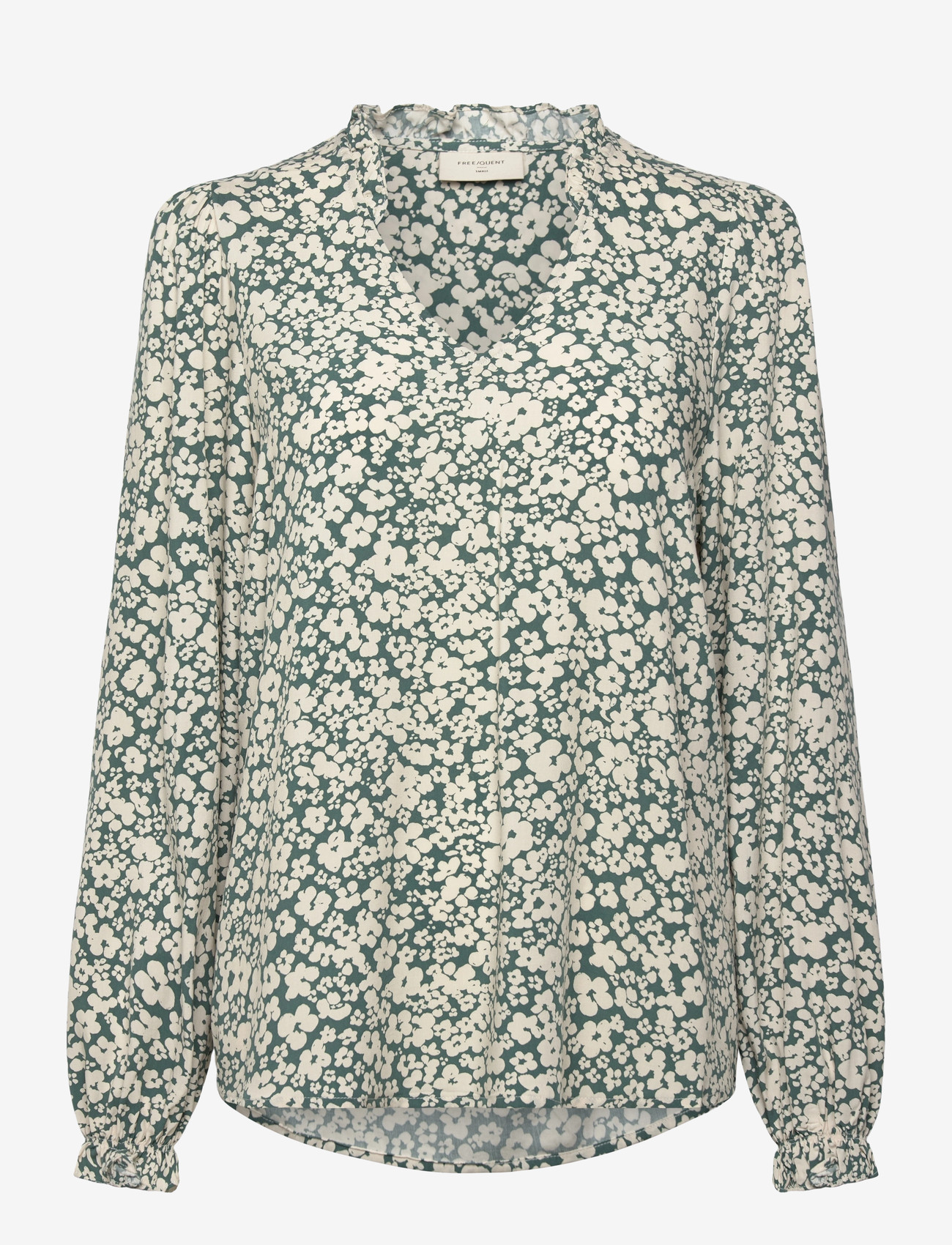 FREE/QUENT - FQADNEY-BLOUSE - langærmede bluser - dark forest w. moonbeam - 1