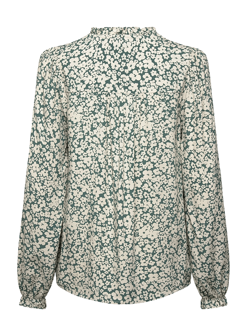 FREE/QUENT - FQADNEY-BLOUSE - langærmede bluser - dark forest w. moonbeam - 2