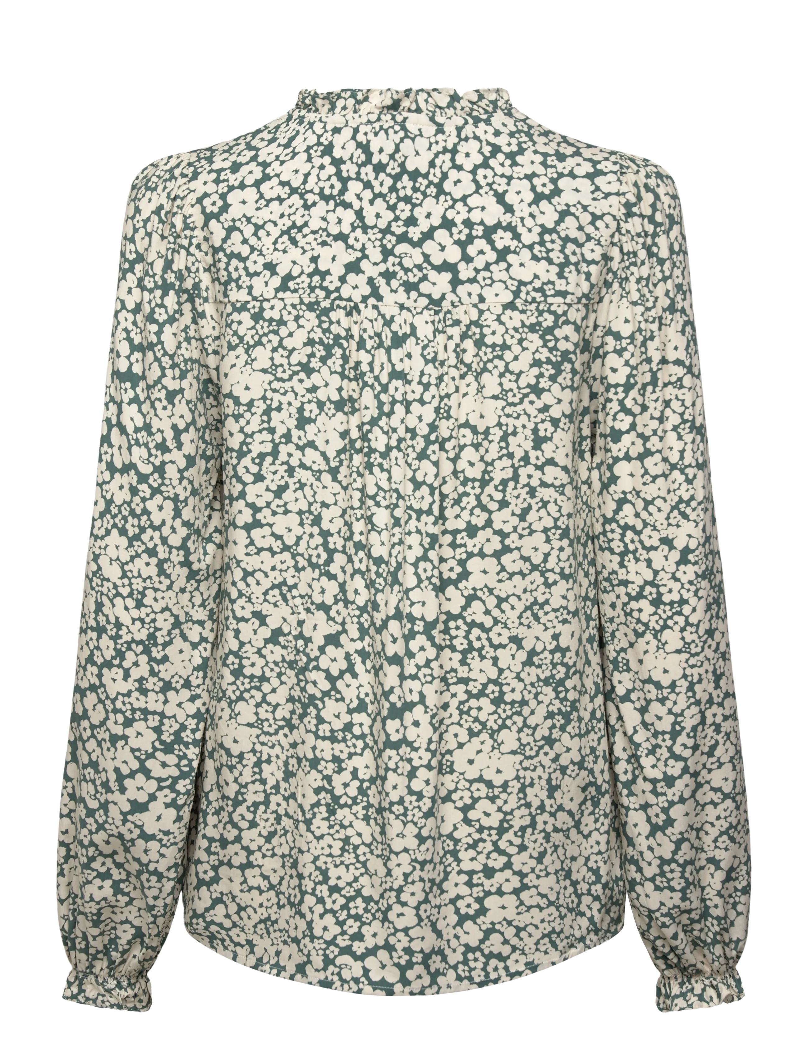 FREE/QUENT - FQADNEY-BLOUSE - langärmlige blusen - dark forest w. moonbeam - 2