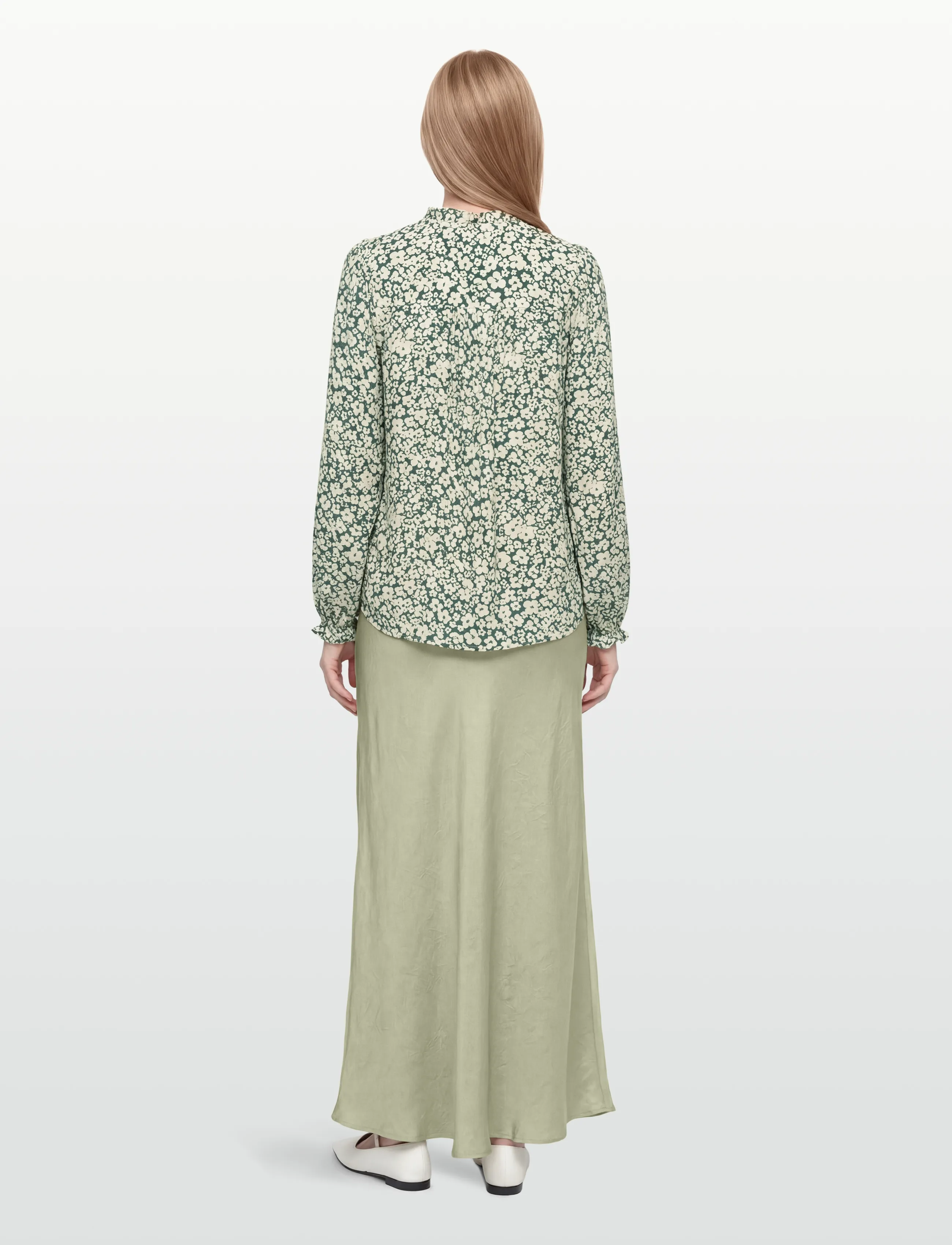 FREE/QUENT - FQADNEY-BLOUSE - langärmlige blusen - dark forest w. moonbeam - 4