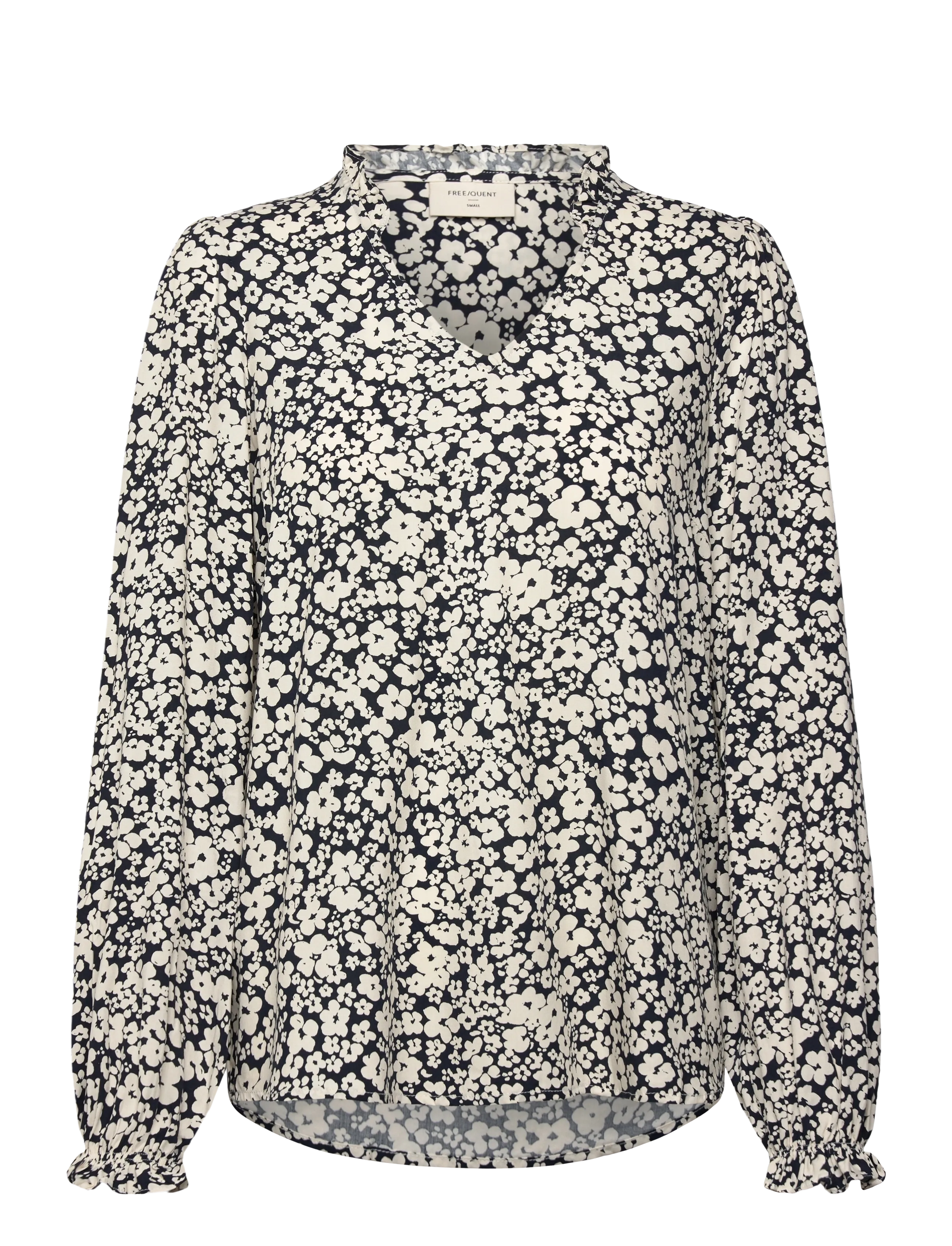 FREE/QUENT FQADNEY-BLOUSE - Tøj - NAVY BLAZER W. MOONBEAM / multi