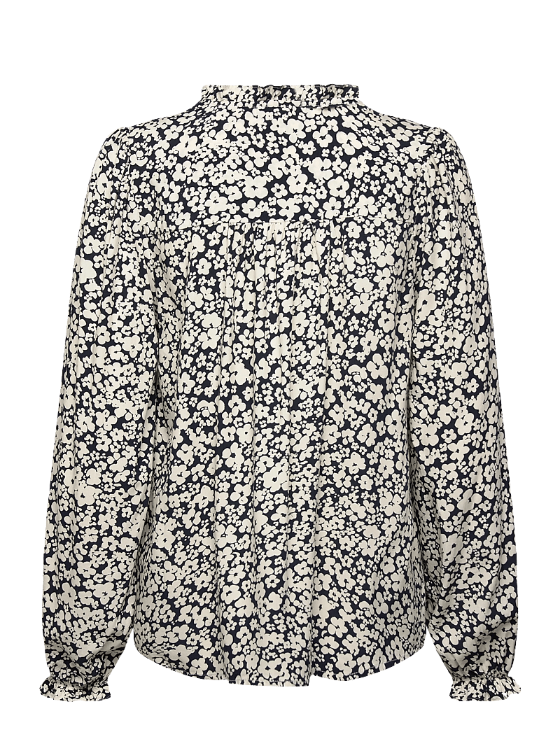 FREE/QUENT - FQADNEY-BLOUSE - långärmade blusar - navy blazer w. moonbeam - 1