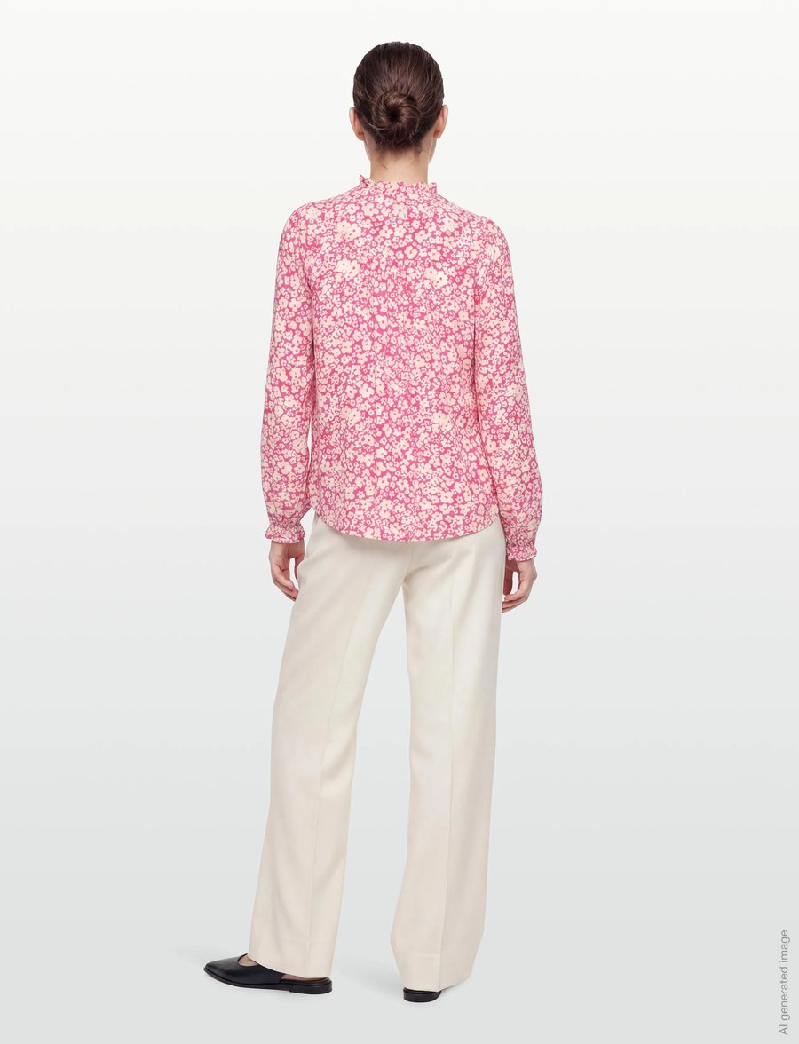 FREE/QUENT - FQADNEY-BLOUSE - langärmelige blusen - wild orchid w. moonbeam - 4