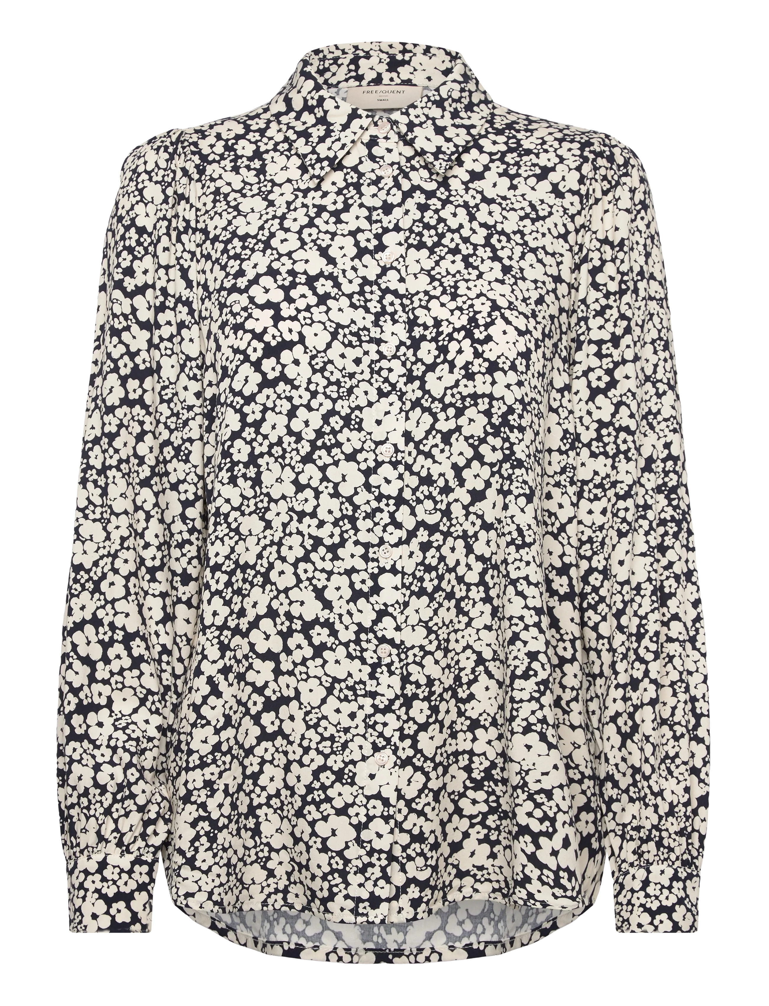 FREE/QUENT FQADNEY-SHIRT - Bluser & Skjorter - NAVY BLAZER W. MOONBEAM / multi