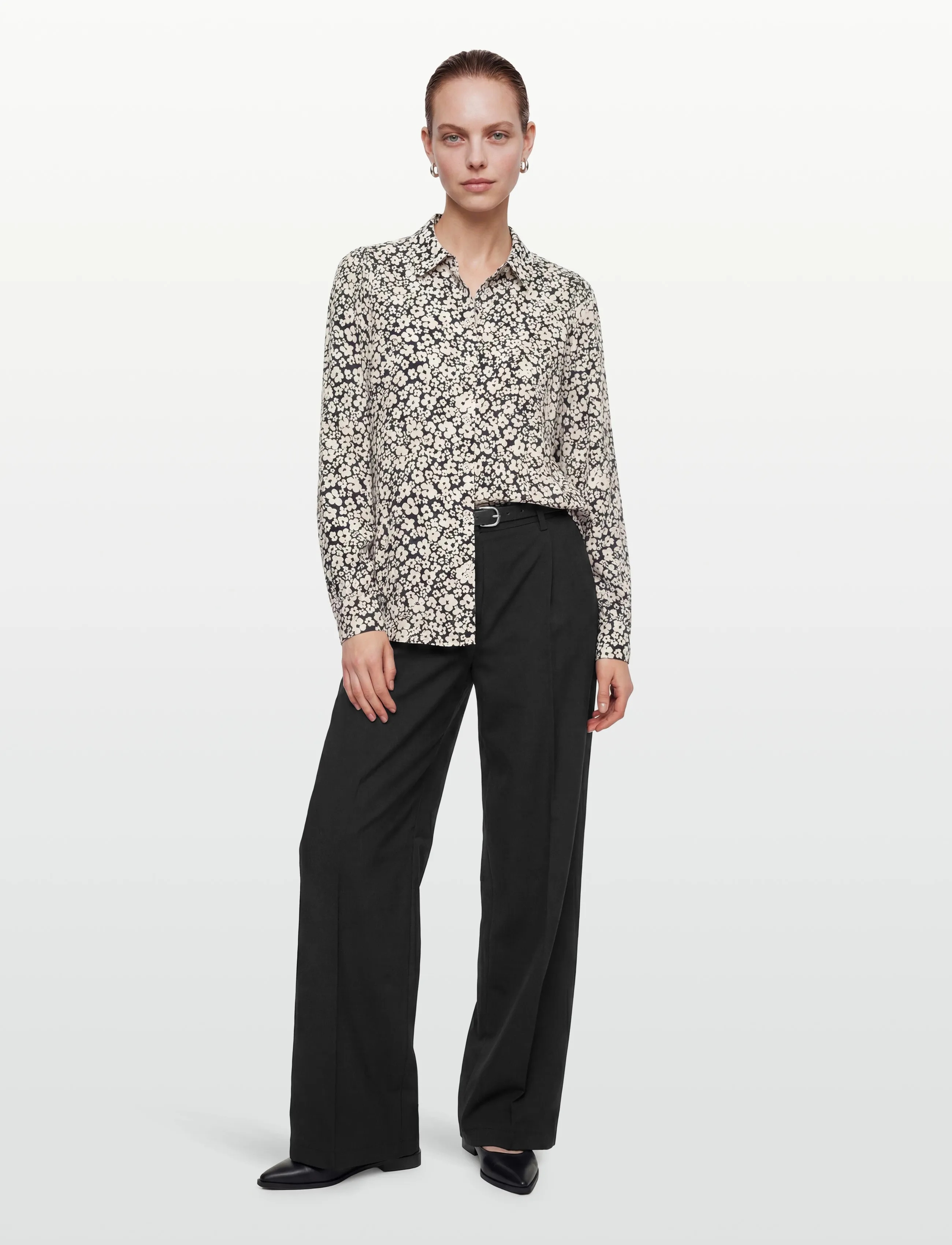 FREE/QUENT FQADNEY-SHIRT - Blusen - NAVY BLAZER W. MOONBEAM / multi