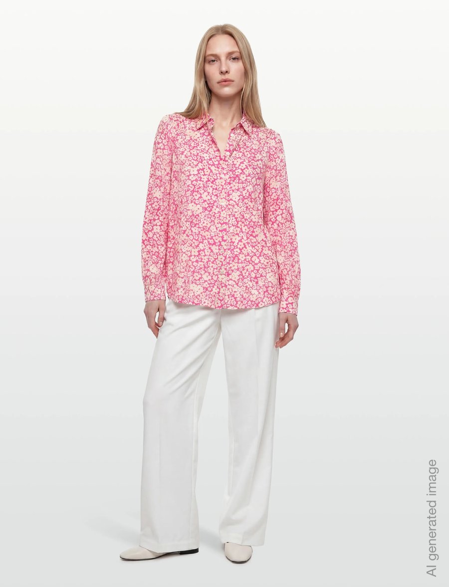 FREE/QUENT - FQADNEY-SHIRT - langärmelige blusen - wild orchid w. moonbeam - 0