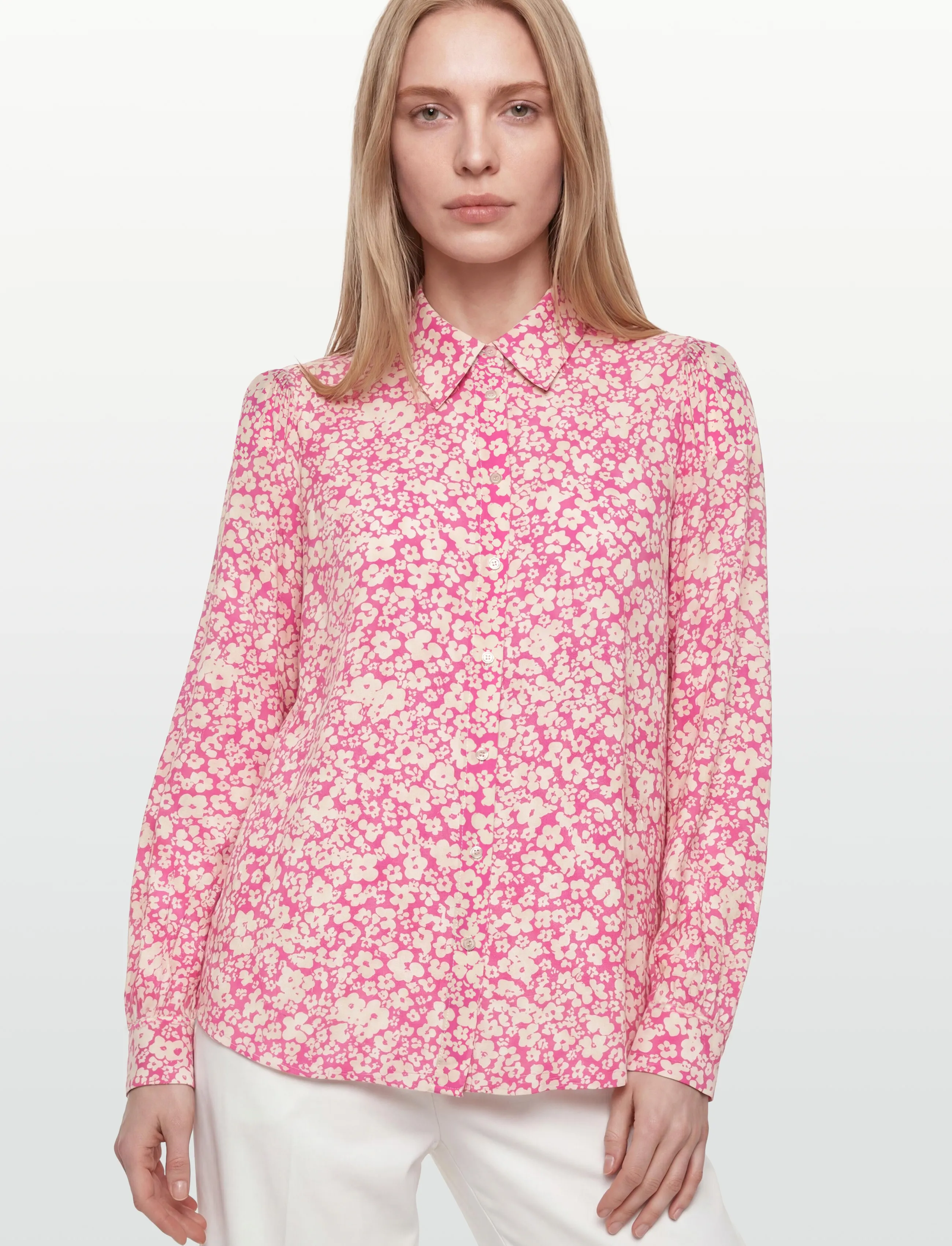 FREE/QUENT - FQADNEY-SHIRT - langärmelige blusen - wild orchid w. moonbeam - 3