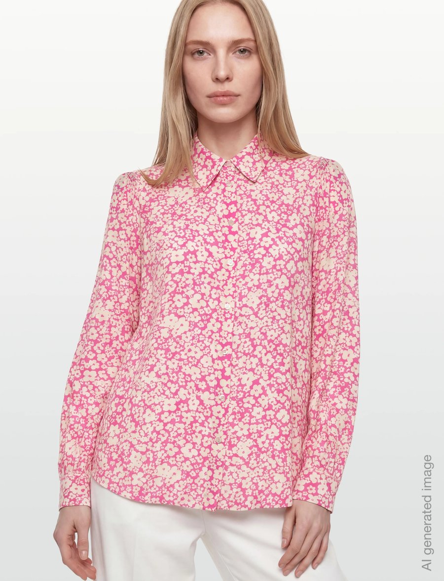 FREE/QUENT - FQADNEY-SHIRT - langärmelige blusen - wild orchid w. moonbeam - 3