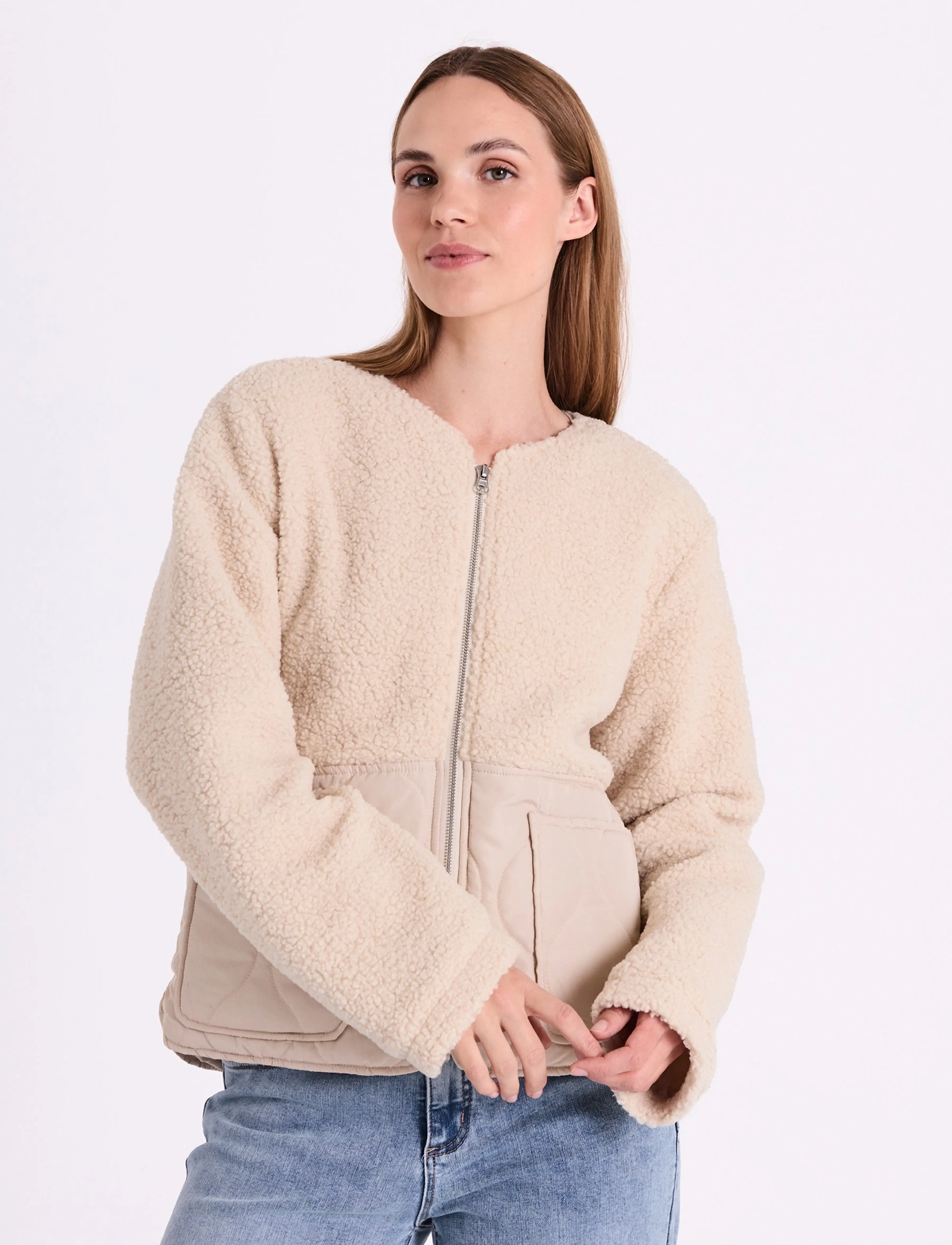 FREE/QUENT - FQAMRA-JACKET - quilted jakker - moonbeam - 0
