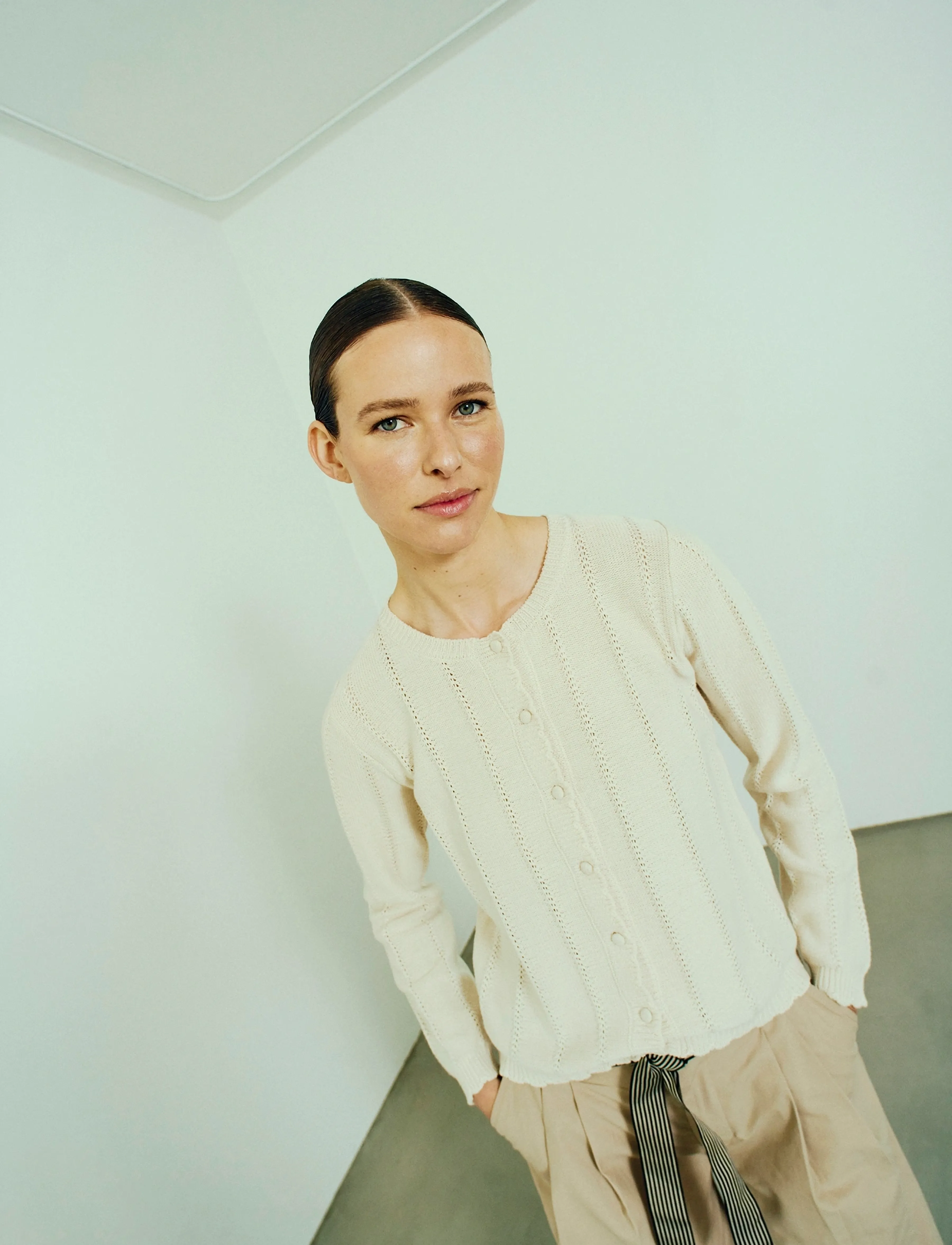 FREE/QUENT - FQMORA-CARDIGAN - cardigans - moonbeam - 3