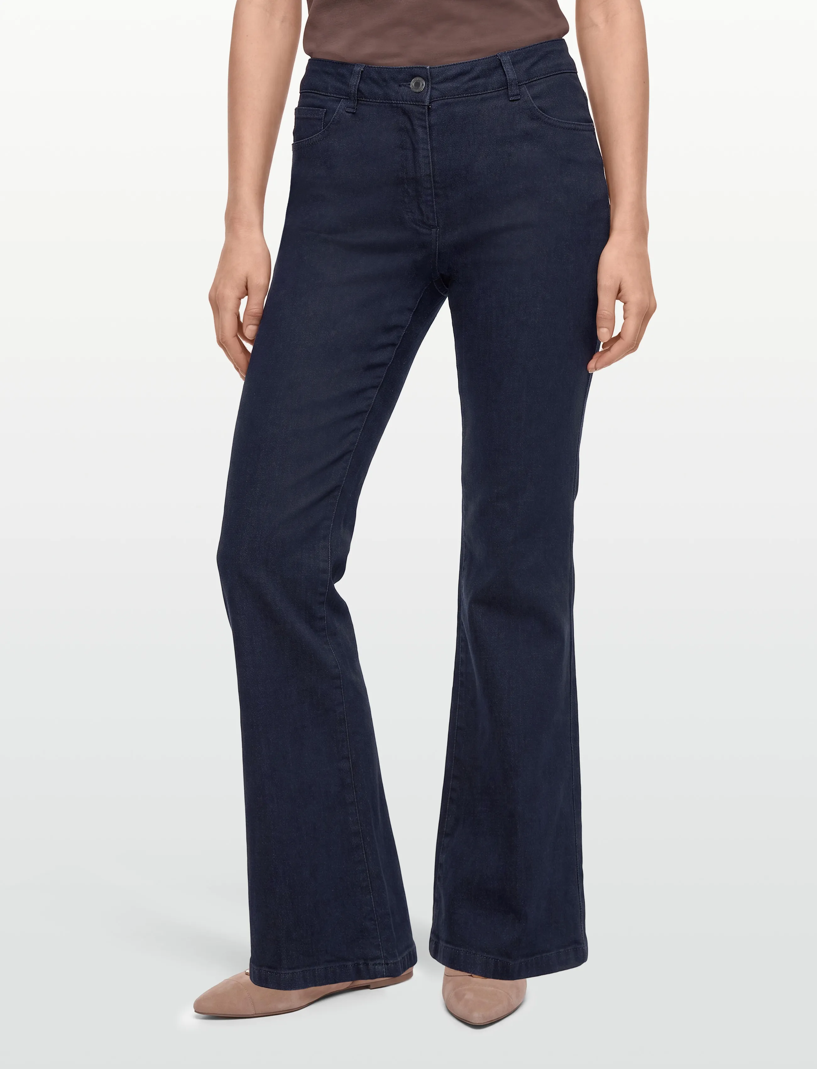 FREE/QUENT - FQISODORO-PANTS - schlaghosen - dark blue denim - 3
