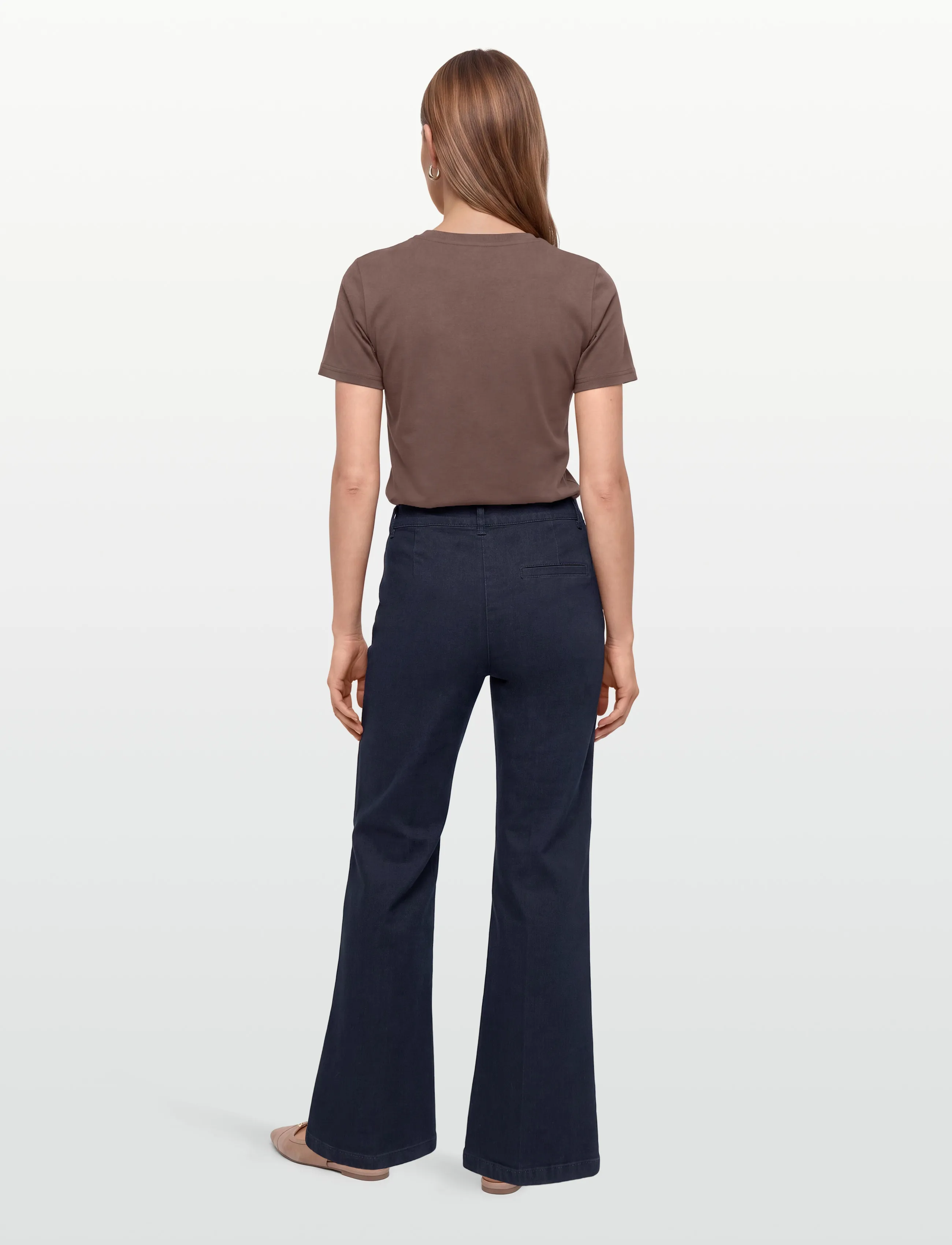 FREE/QUENT - FQISODORO-PANTS - schlaghosen - dark blue denim - 4