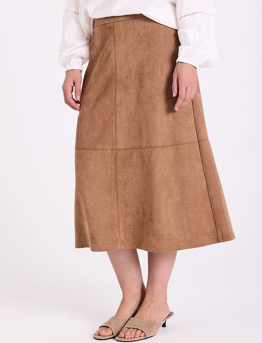 FREE/QUENT - FQDUVA-SKIRT - midiseelikud - thrush - 3