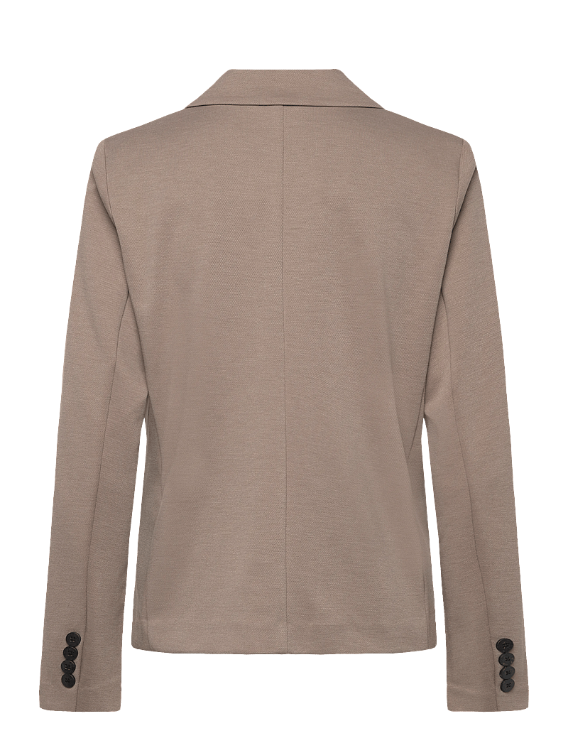 FREE/QUENT - FQNANNI-JACKET - enkeltradede blazere - desert taupe melange - 1