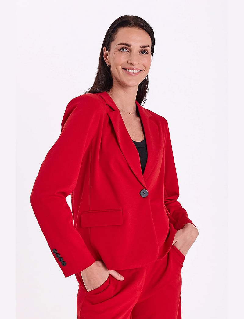 FREE/QUENT - FQNANNI-JACKET - enkeltradede blazere - true red - 3