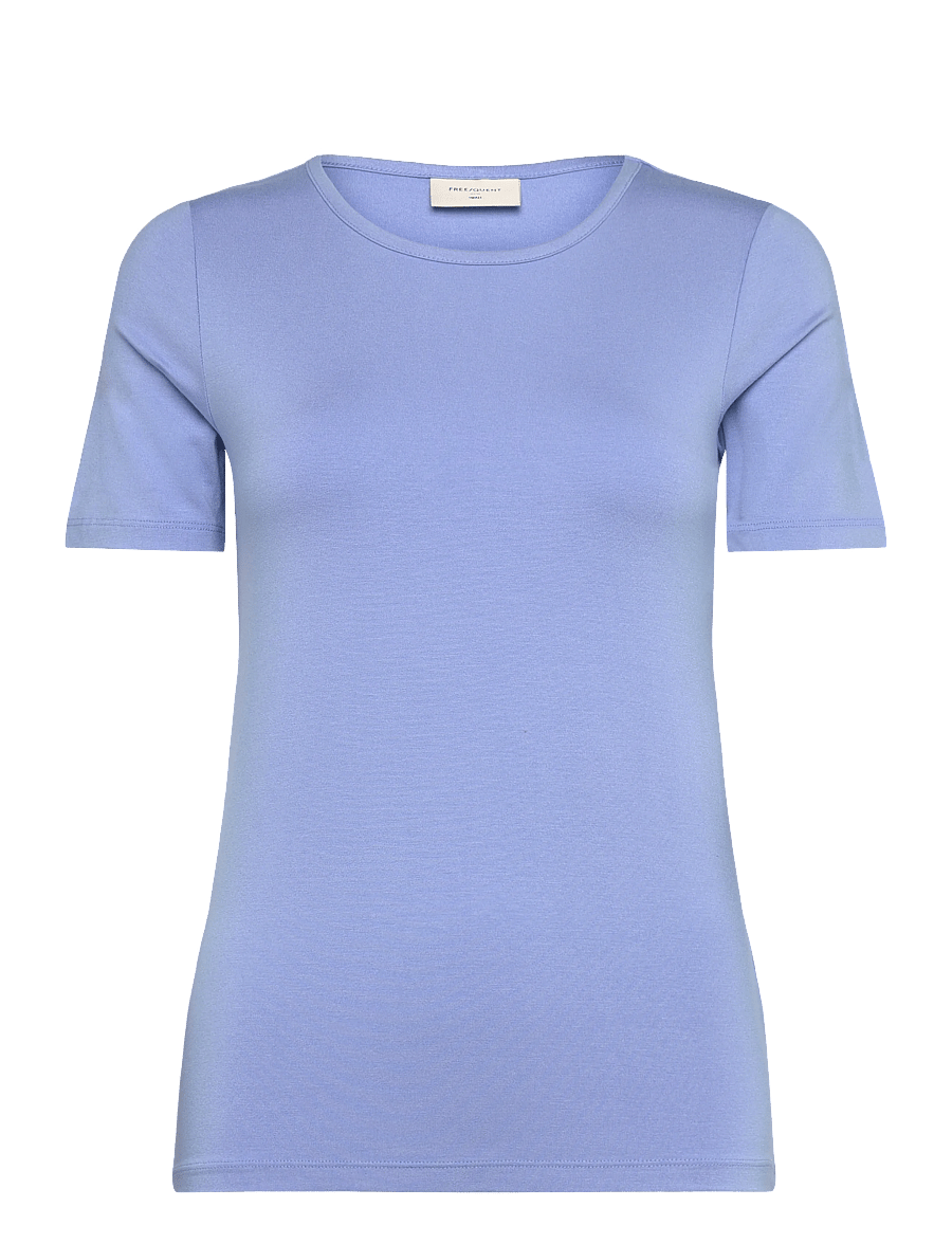 FREE/QUENT - FQLIANA-TEE - t-shirts - vista blue - 0