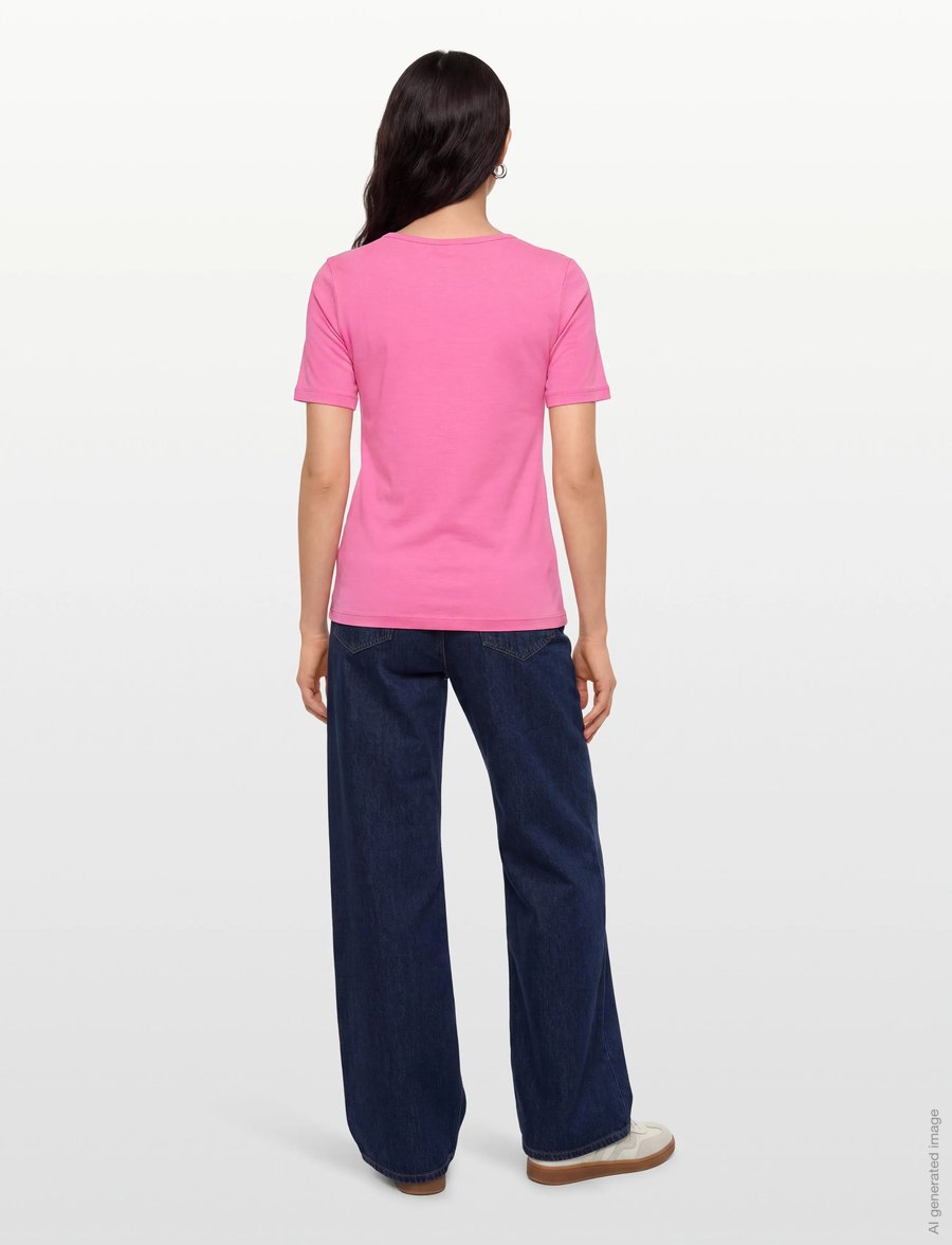 FREE/QUENT - FQLIANA-TEE - t-shirts - wild orchid - 4