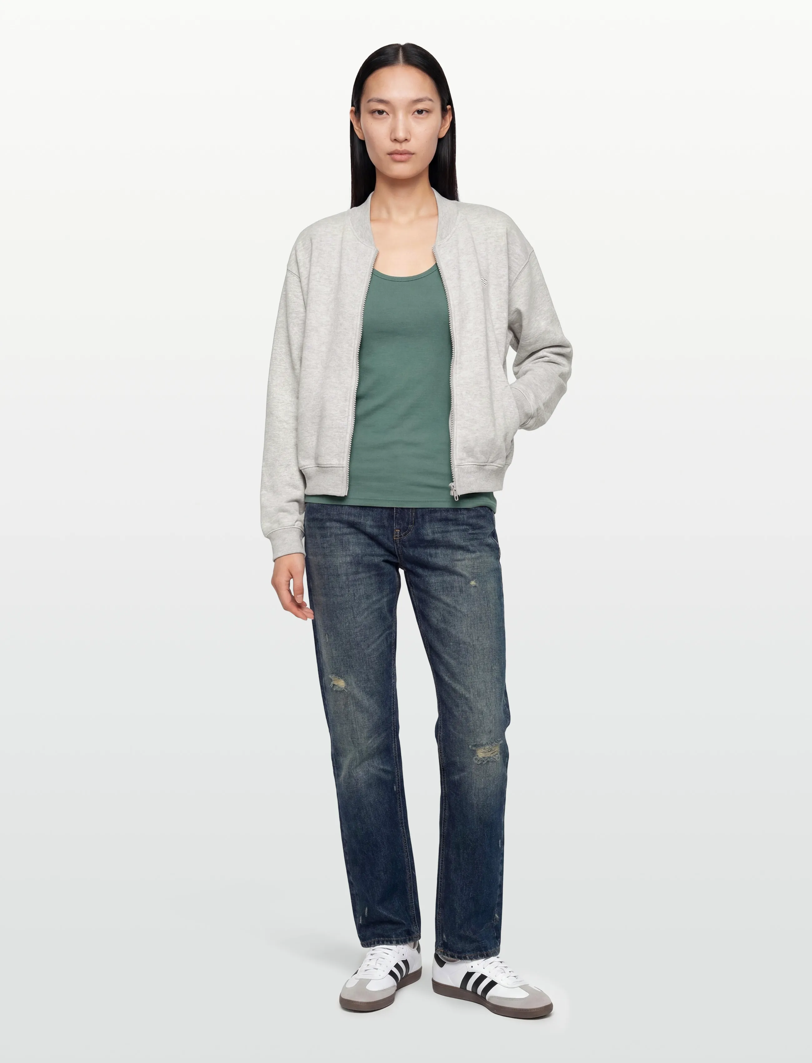 FREE/QUENT FQLIANA-TOP - T-shirts & Tops - DARK FOREST / khaki/green