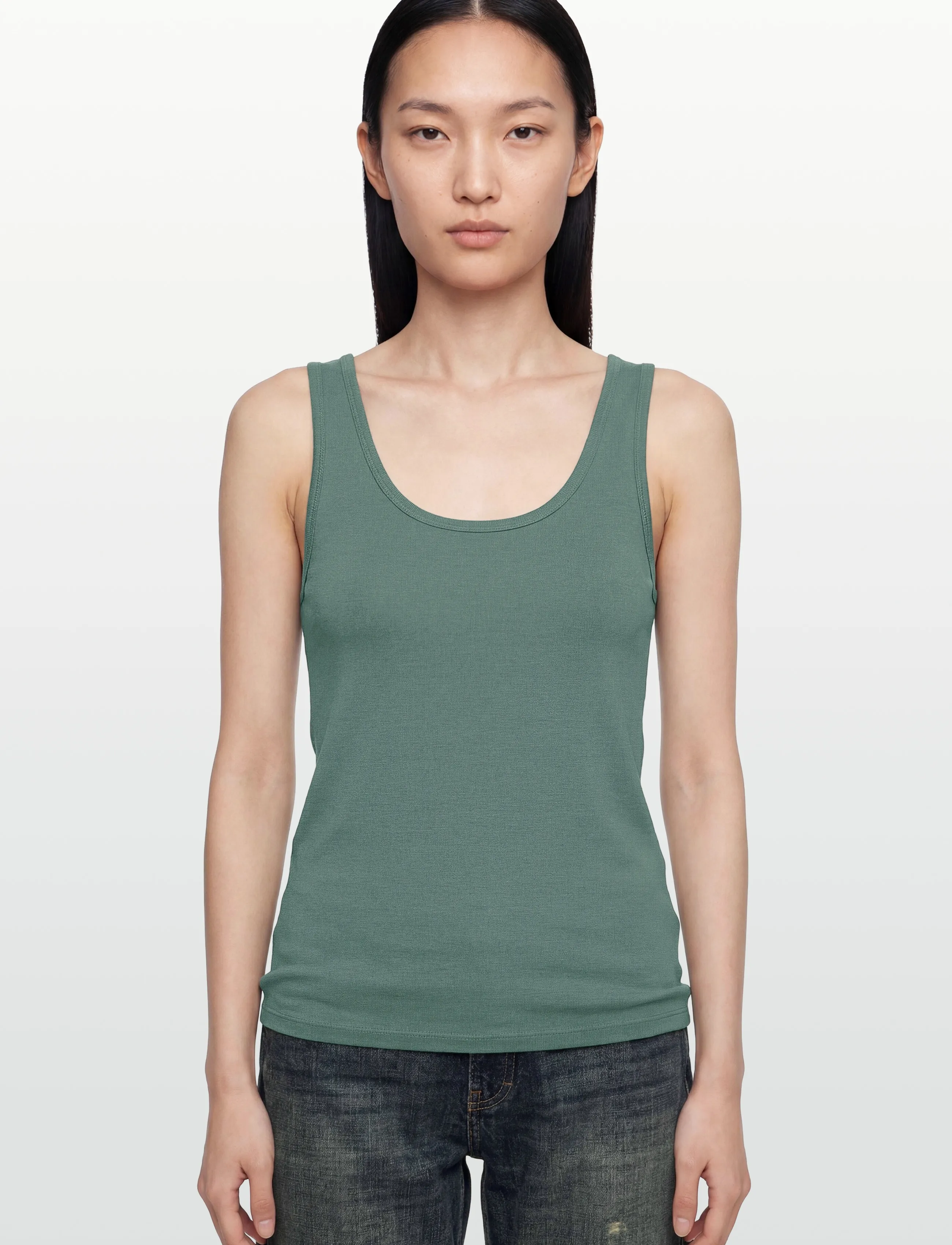 FREE/QUENT - FQLIANA-TOP - Ärmellose tops - dark forest - 3