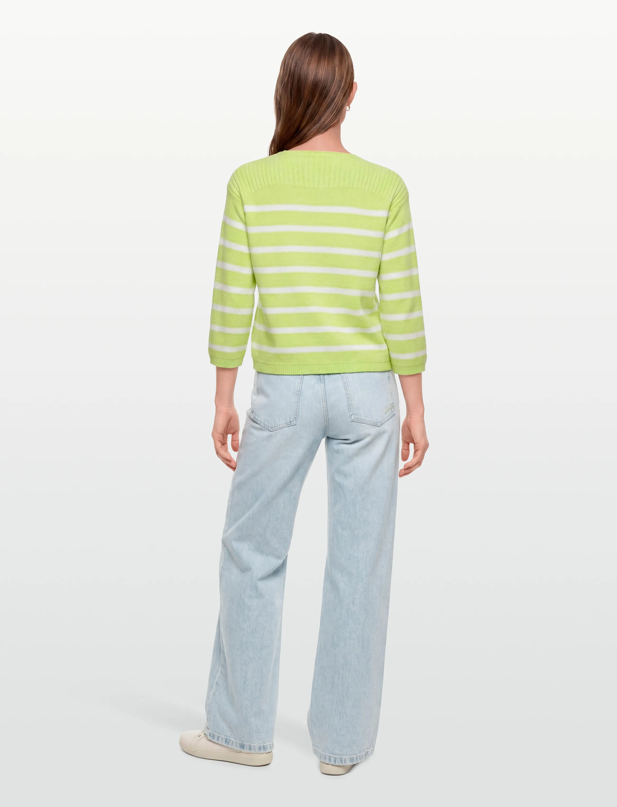 FREE/QUENT - FQSANA-PULLOVER - lowest prices - sharp green w. star off-white - 4