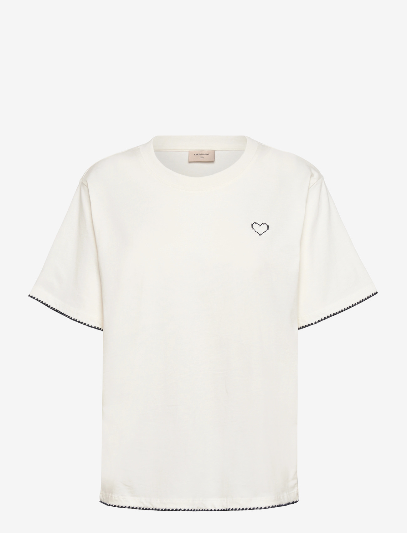 FREE/QUENT - FQSORANA-TEE - laveste priser - star off-white w. navy blazer - 1