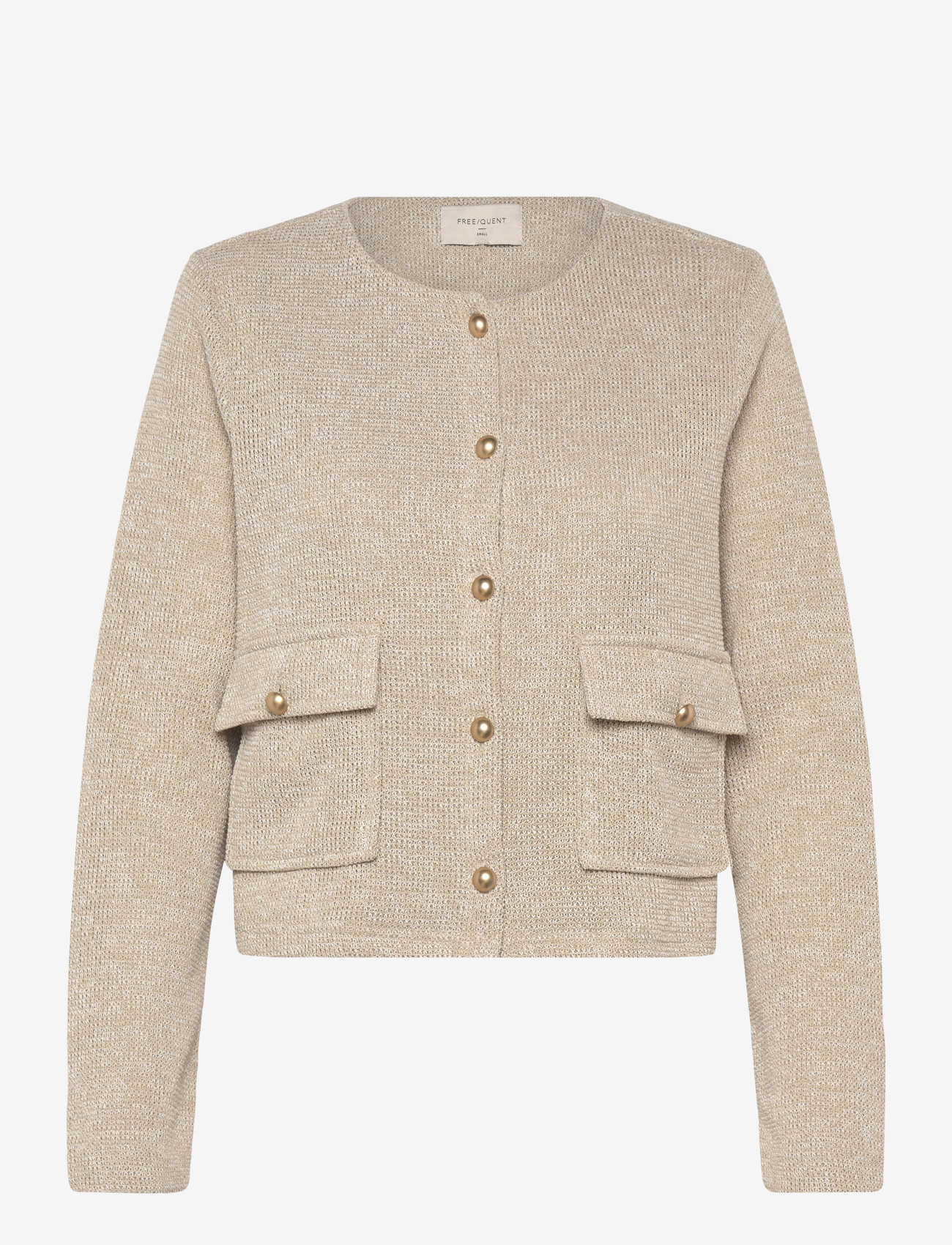 FREE/QUENT - FQZALE-JACKET - cardigans - silver mink melange - 1