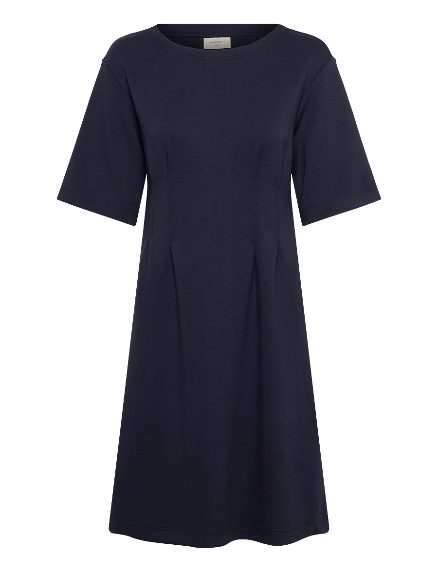 FREE/QUENT - FQLUCINDA-DRESS - t-shirtklänningar - navy blazer - 1
