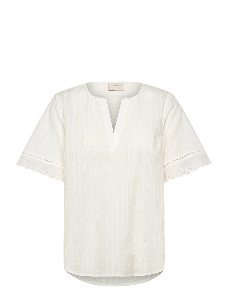 FREE/QUENT - FQANE-BLOUSE - kurzämlige blusen - star off-white - 1