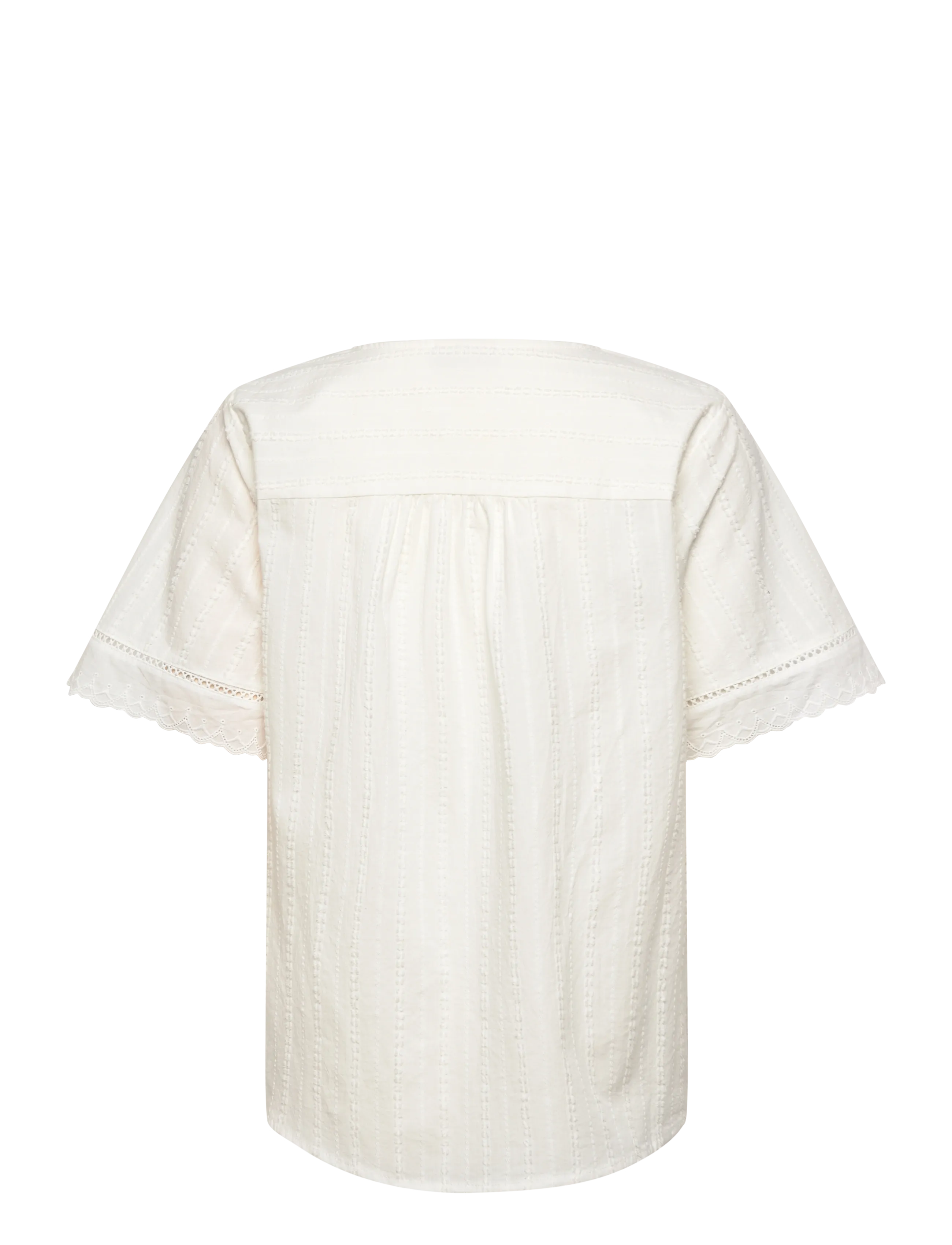FREE/QUENT - FQANE-BLOUSE - kortærmede bluser - star off-white - 2