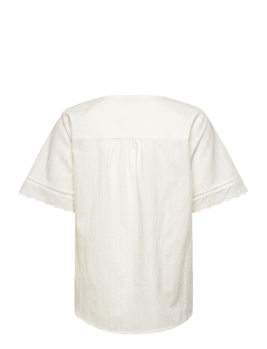 FREE/QUENT - FQANE-BLOUSE - kurzärmelige blusen - star off-white - 2
