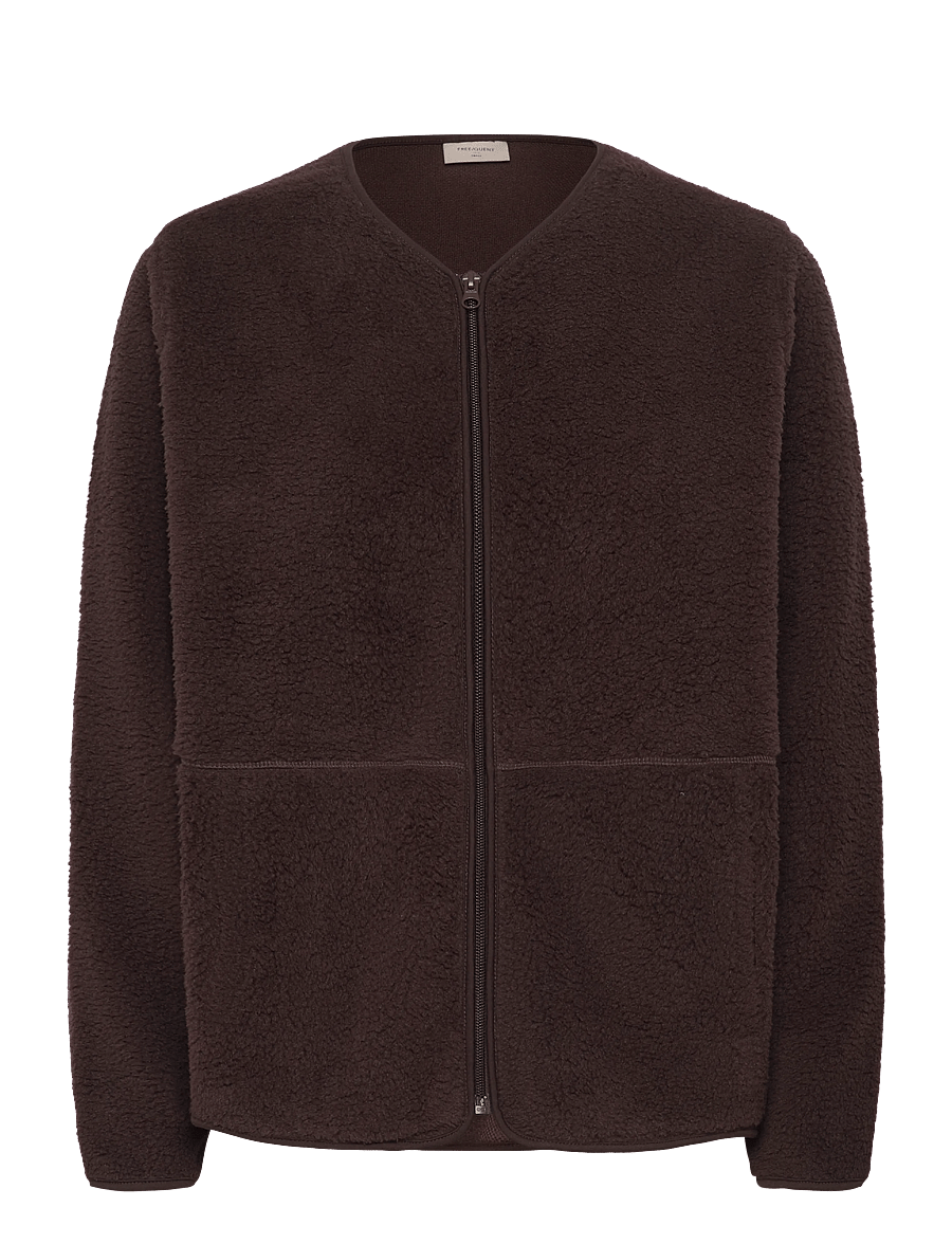 FREE/QUENT - FQTEDDY-JACKET - faux fur jakker - coffee bean - 0