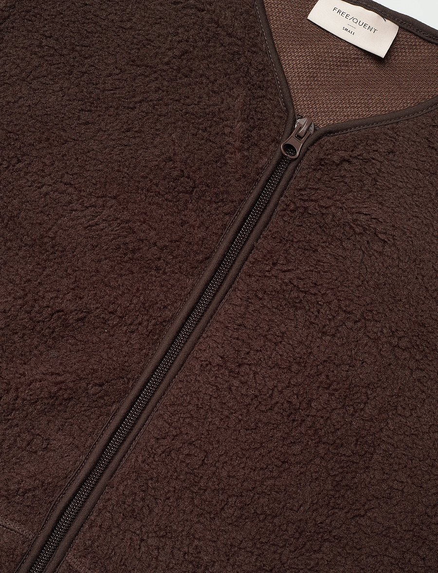 FREE/QUENT - FQTEDDY-JACKET - faux fur jakker - coffee bean - 2