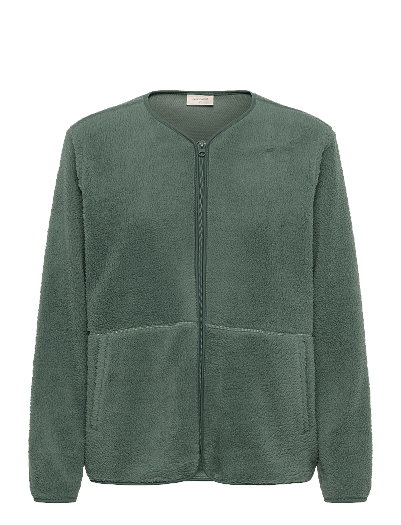 FREE/QUENT - FQTEDDY-JACKET - faux fur jakker - dark forest - 0