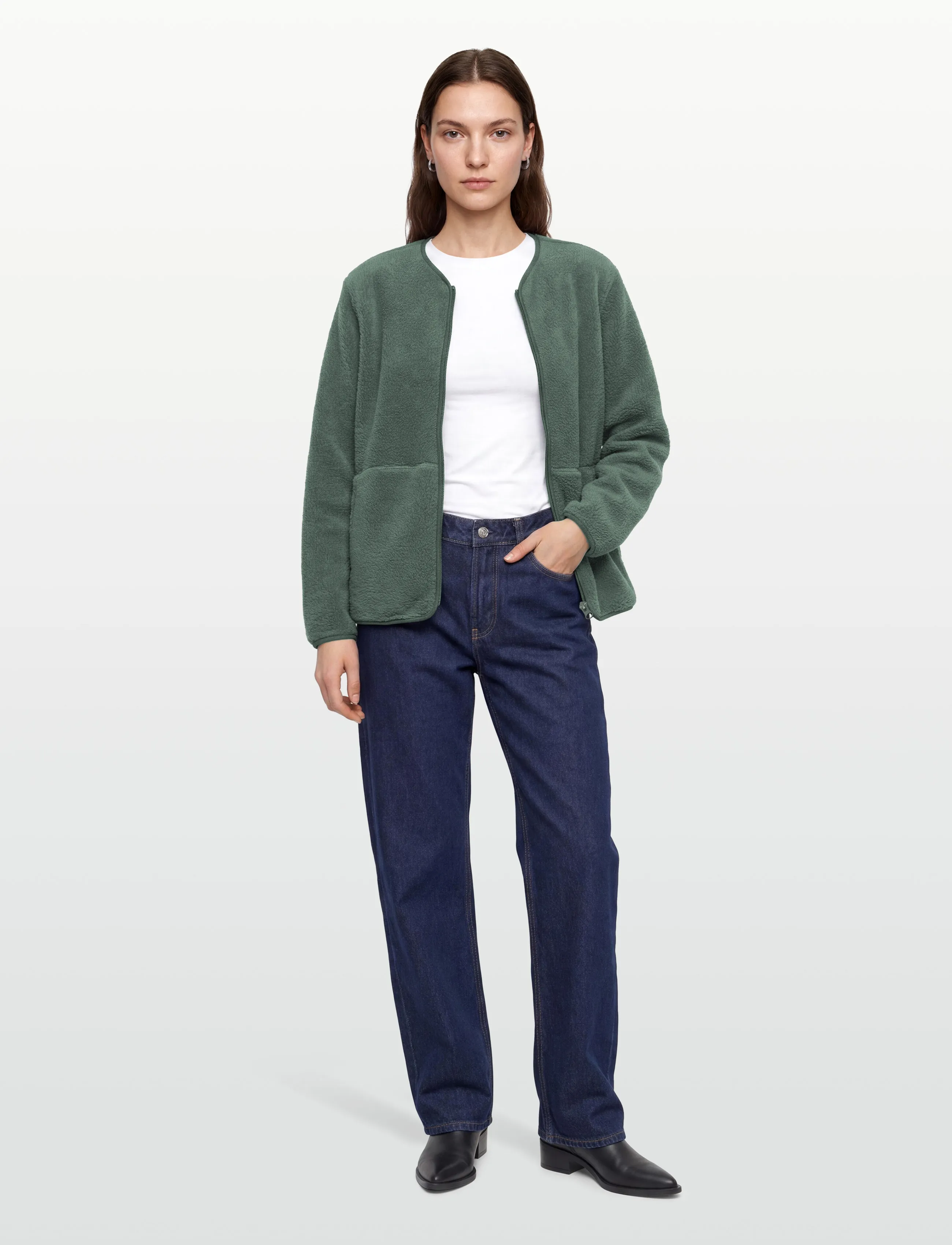 FREE/QUENT - FQTEDDY-JACKET - outerwear - dark forest - 0