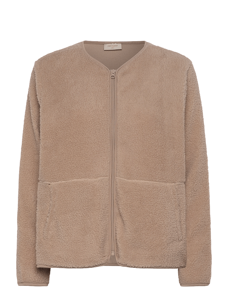 FREE/QUENT - FQTEDDY-JACKET - kunstpelz - simply taupe - 0