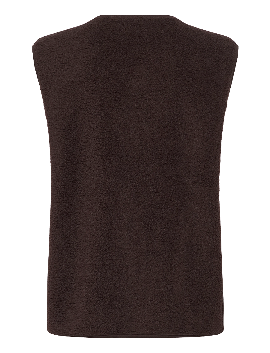 FREE/QUENT - FQTEDDY-WAISTCOAT - teddy-vestid - coffee bean - 2