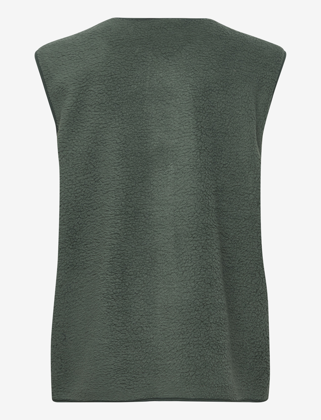 FREE/QUENT - FQTEDDY-WAISTCOAT - fleece- og teddyveste - dark forest - 1