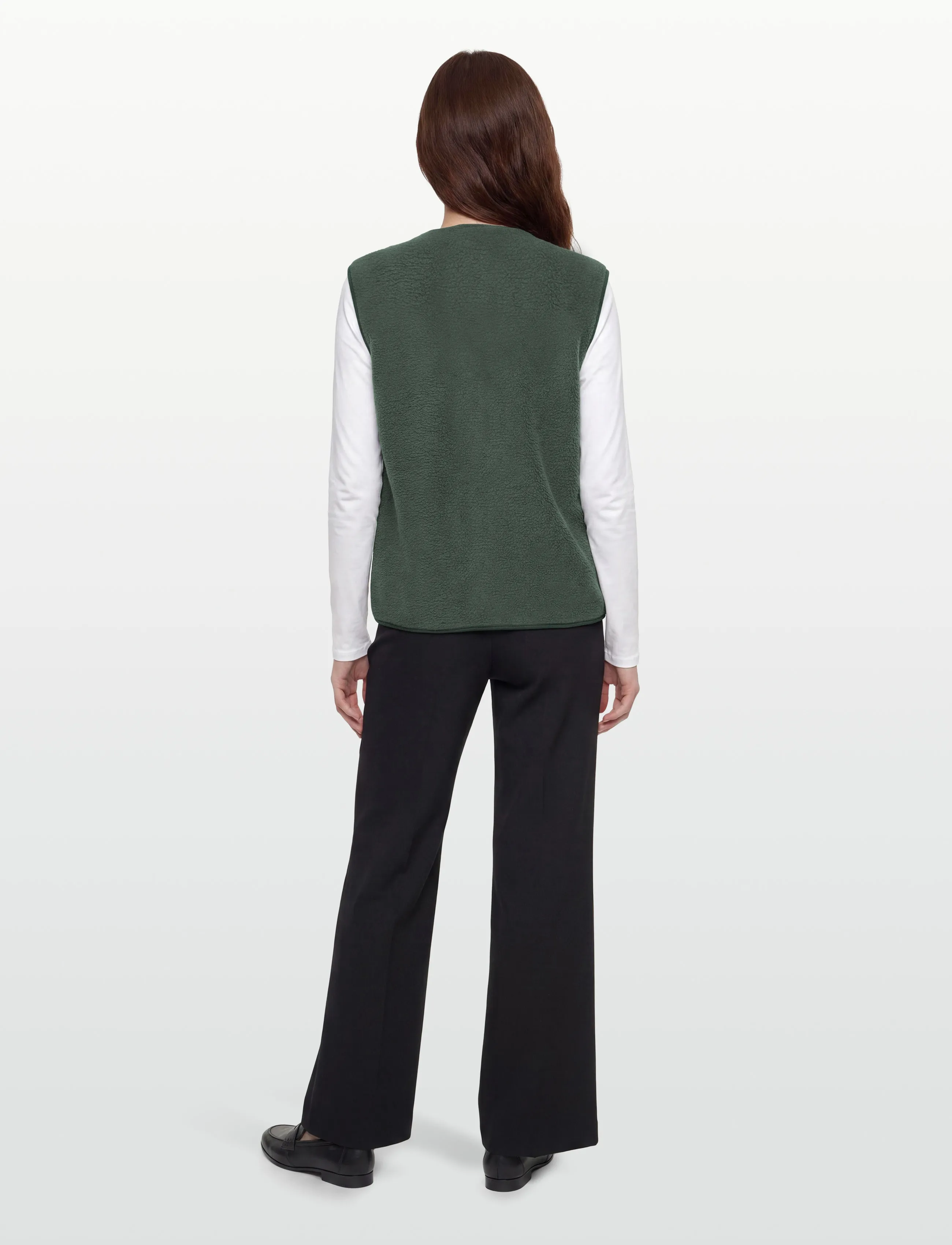 FREE/QUENT - FQTEDDY-WAISTCOAT - fleece- und teddy-westen - dark forest - 4