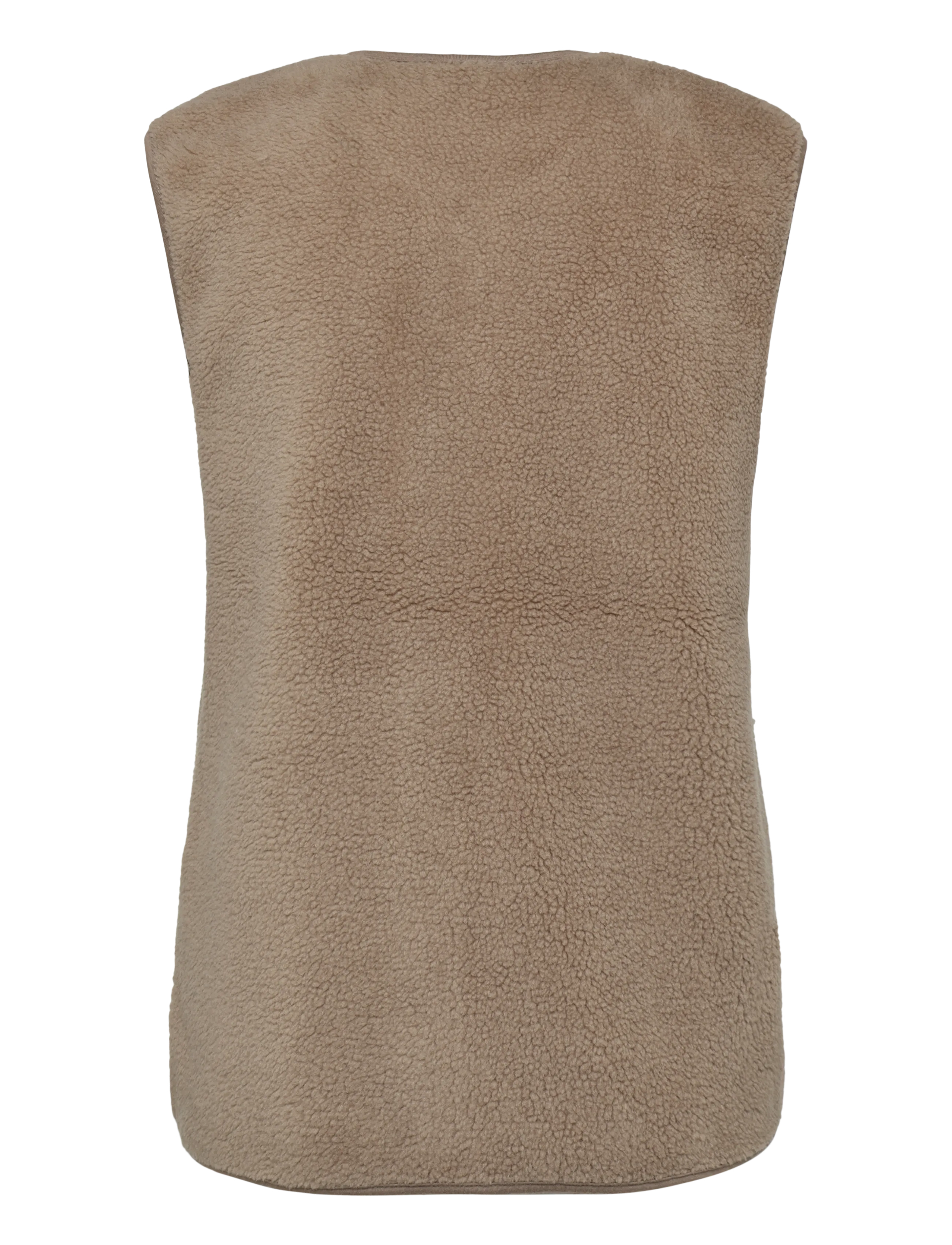 FREE/QUENT - FQTEDDY-WAISTCOAT - fleece- og teddyveste - desert taupe - 2