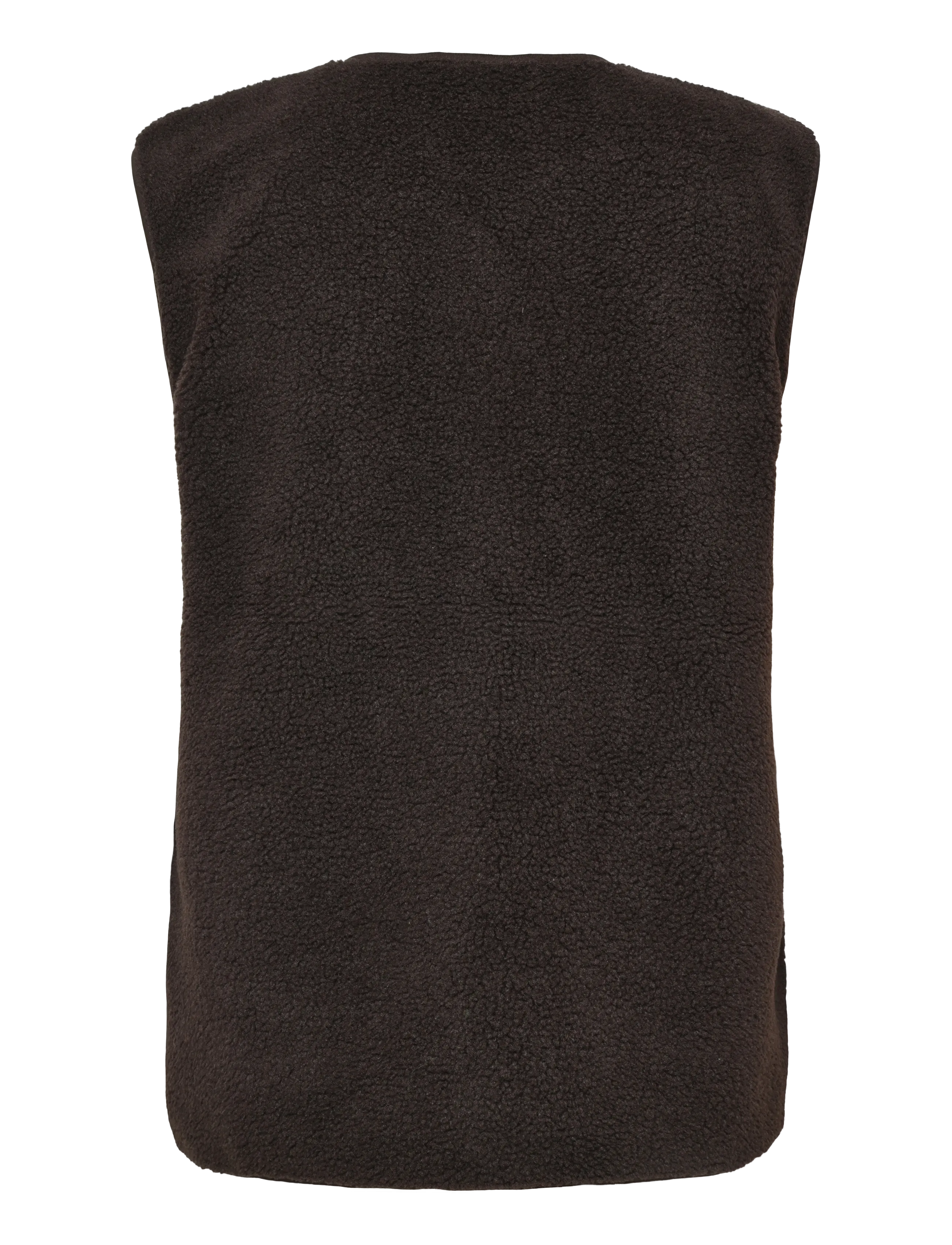 FREE/QUENT - FQTEDDY-WAISTCOAT - teddy-vestid - mole - 1