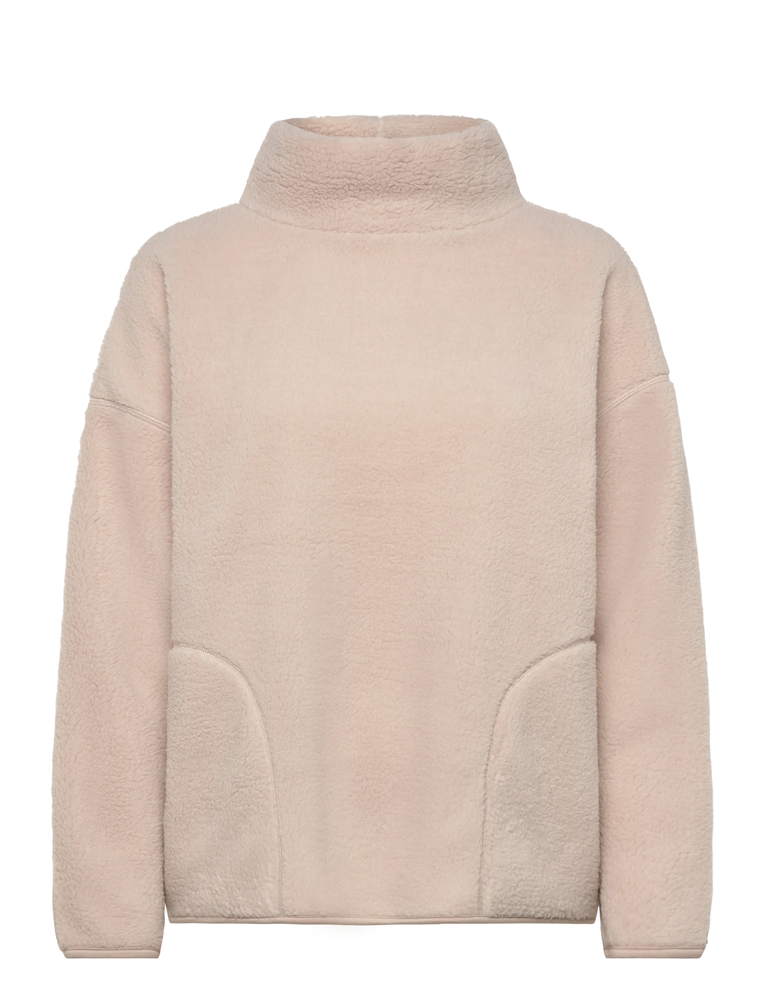 FREE/QUENT FQTEDDY-PULLOVER - Mid layer jackets - MOONBEAM / beige