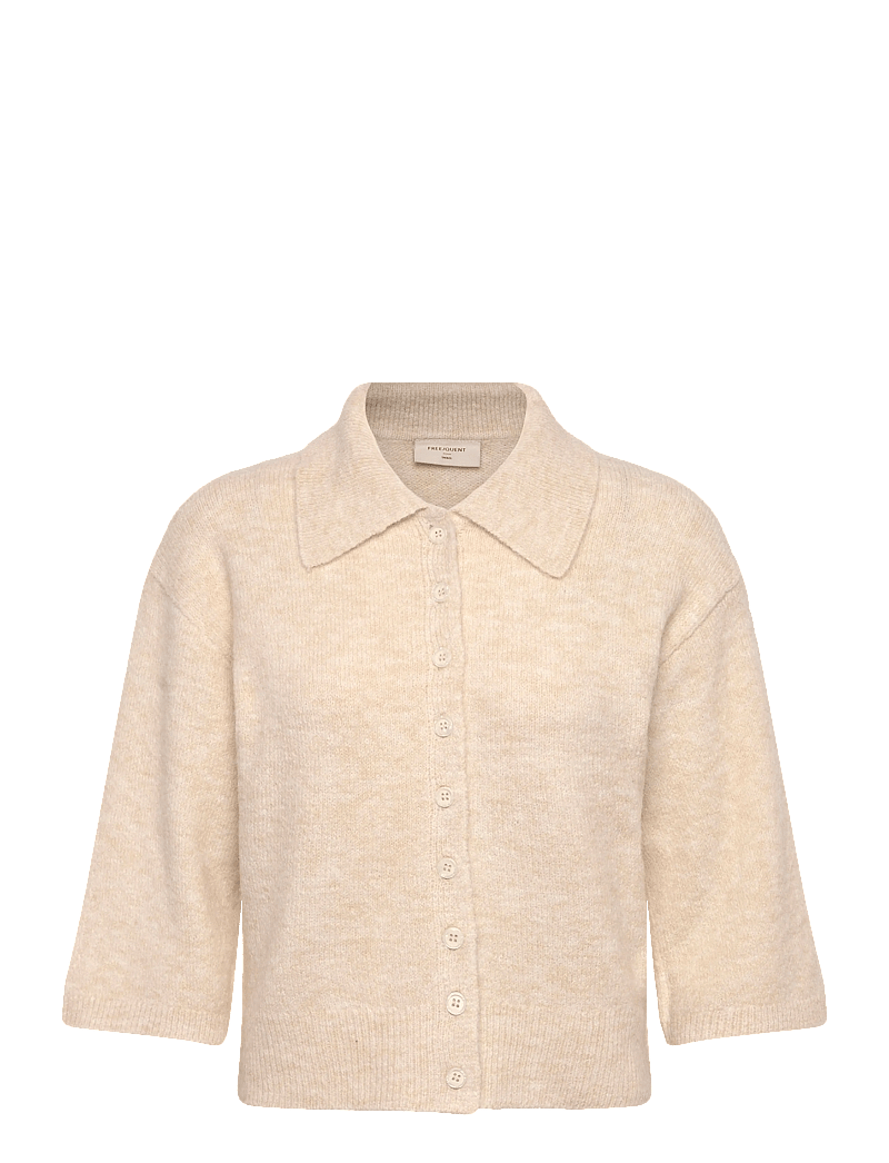 FREE/QUENT - FQSAMMIE-CARDIGAN - stickade tröjor - moonbeam melange - 0