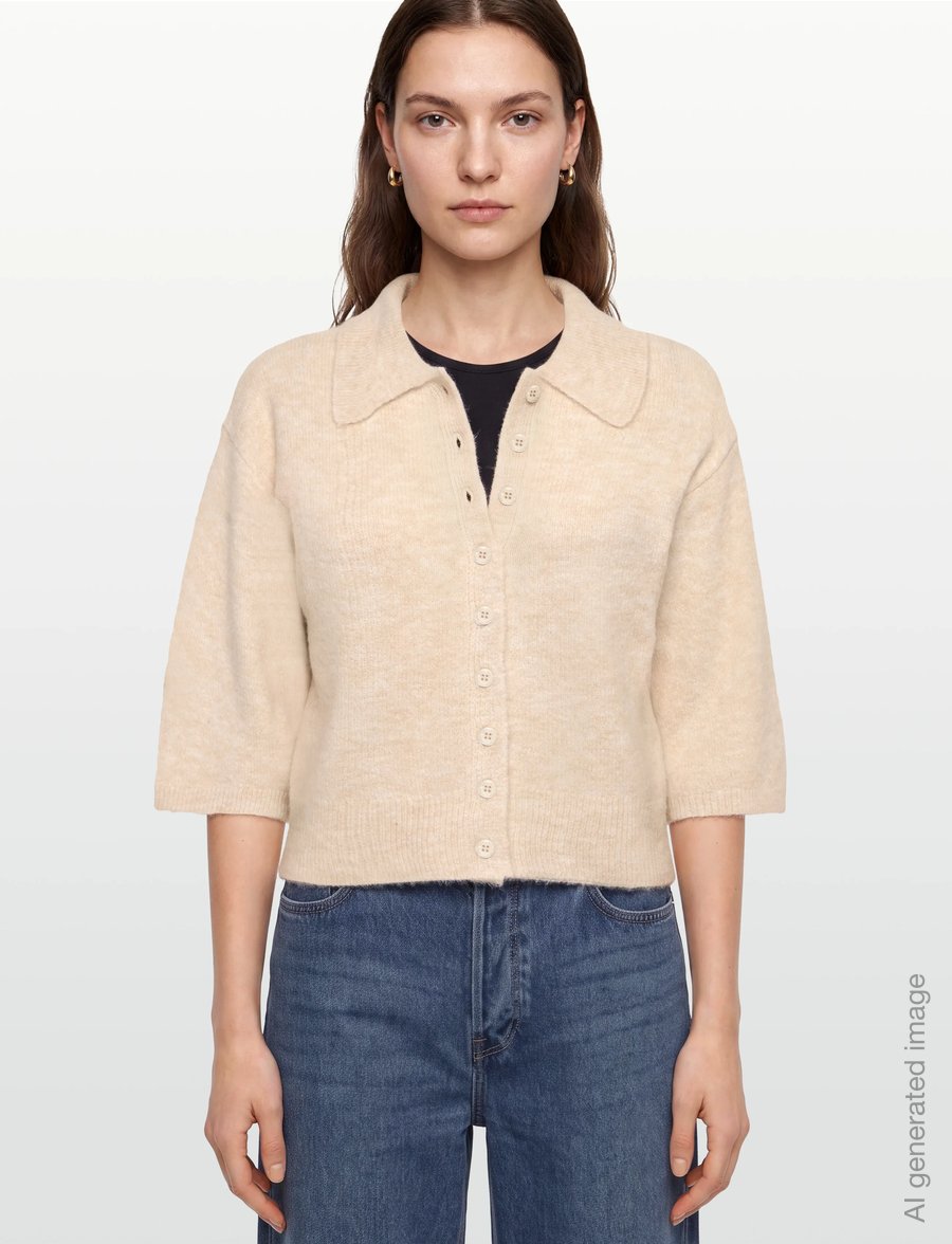 FREE/QUENT - FQSAMMIE-CARDIGAN - pullover - moonbeam melange - 3