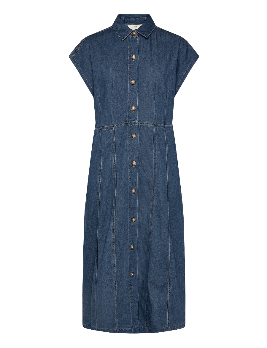 FREE/QUENT - FQALIA-DRESS - zomerjurken - medium blue denim - 1