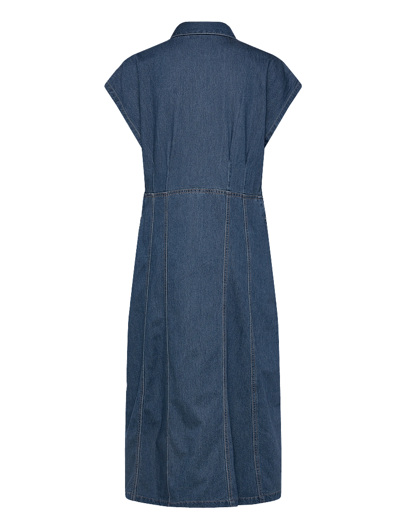 FREE/QUENT - FQALIA-DRESS - sommerkleider - medium blue denim - 2