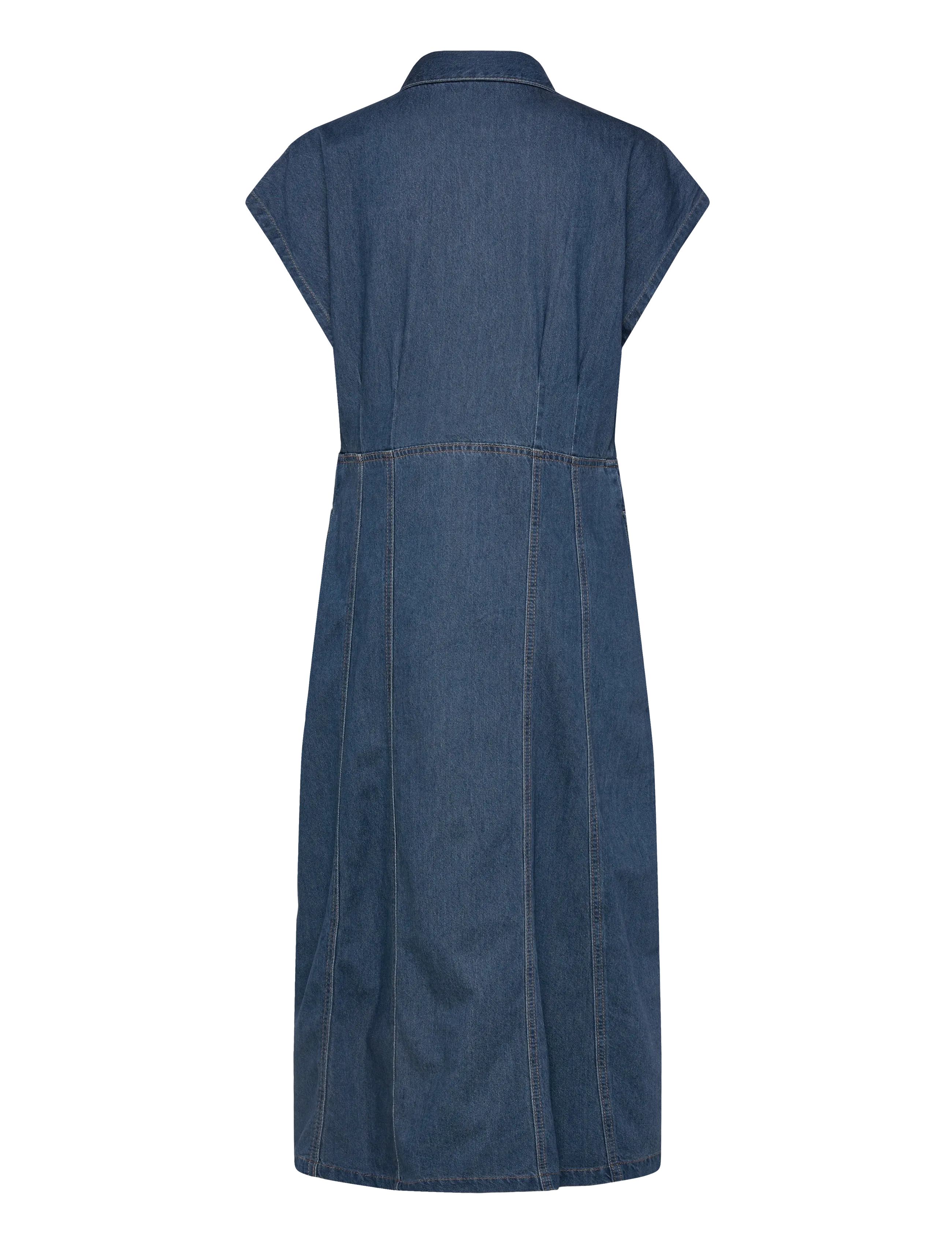 FREE/QUENT - FQALIA-DRESS - summer dresses - medium blue denim - 2